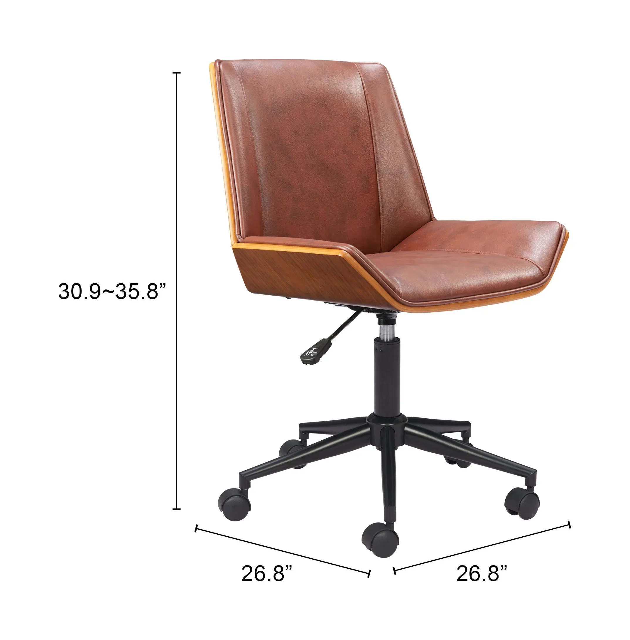 Maker Office Chair Brown - Image 5
