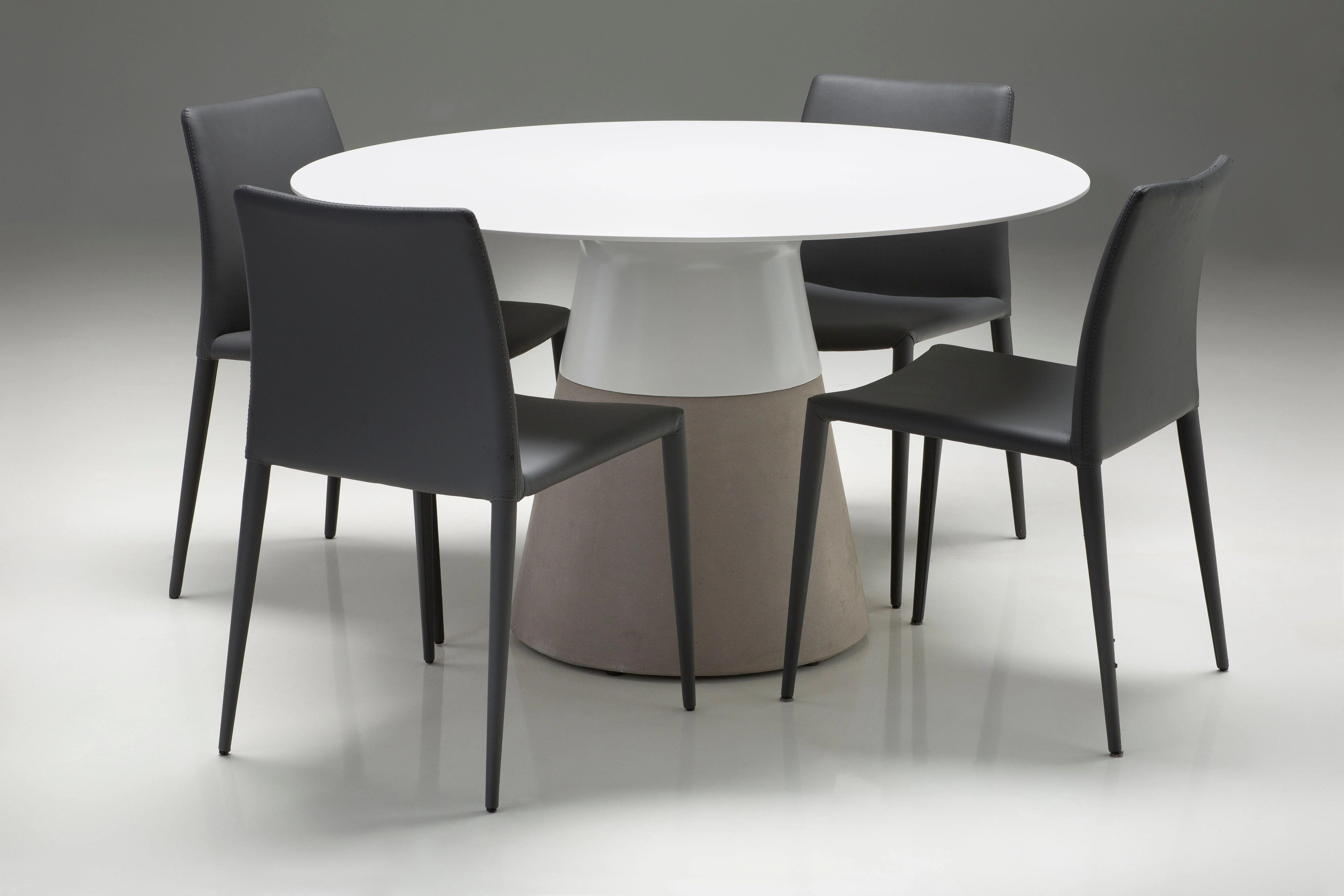 MALDIVES 63" Dining Table Round Concrete Base - Image 5