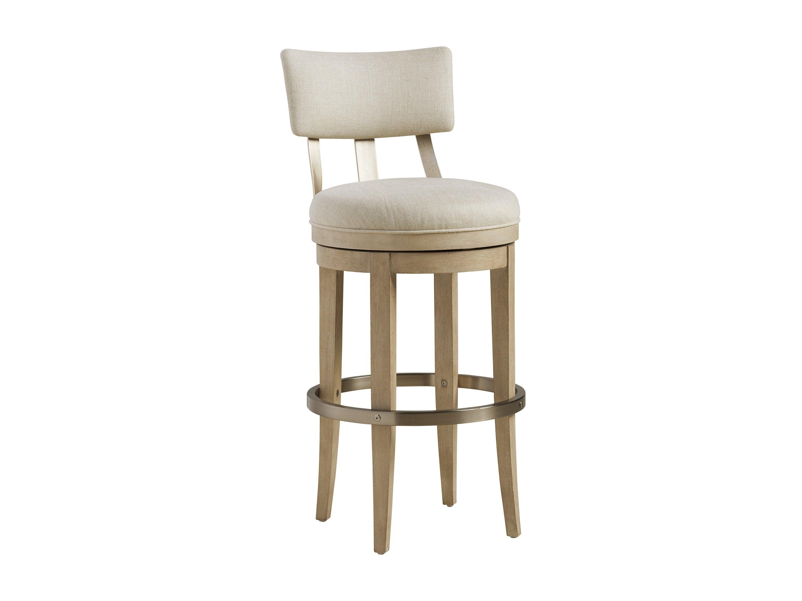 Malibu Cliffside Swivel Upholstered Bar Stool