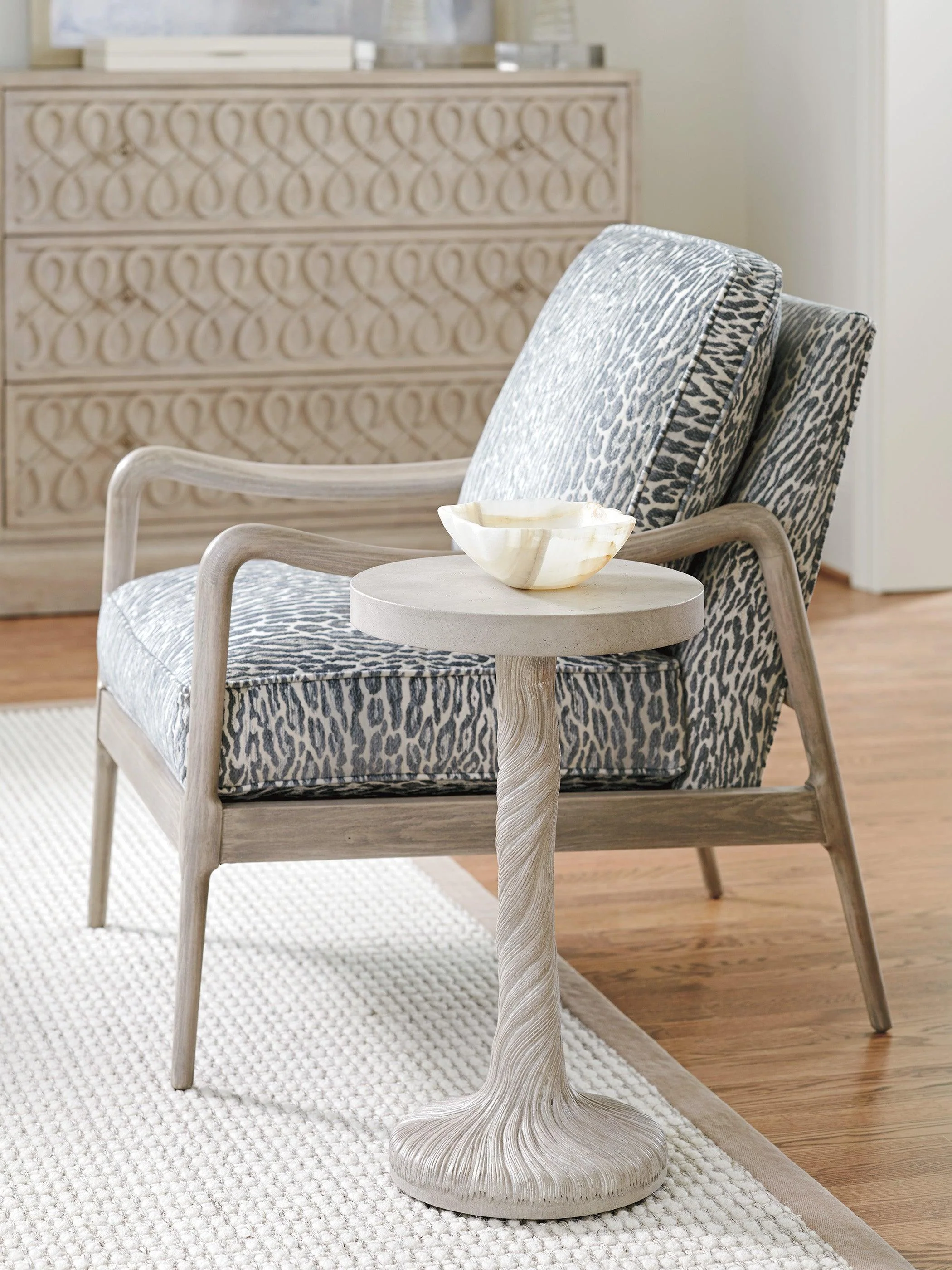 Malibu Saddle Peak Round Accent Table - Image 2