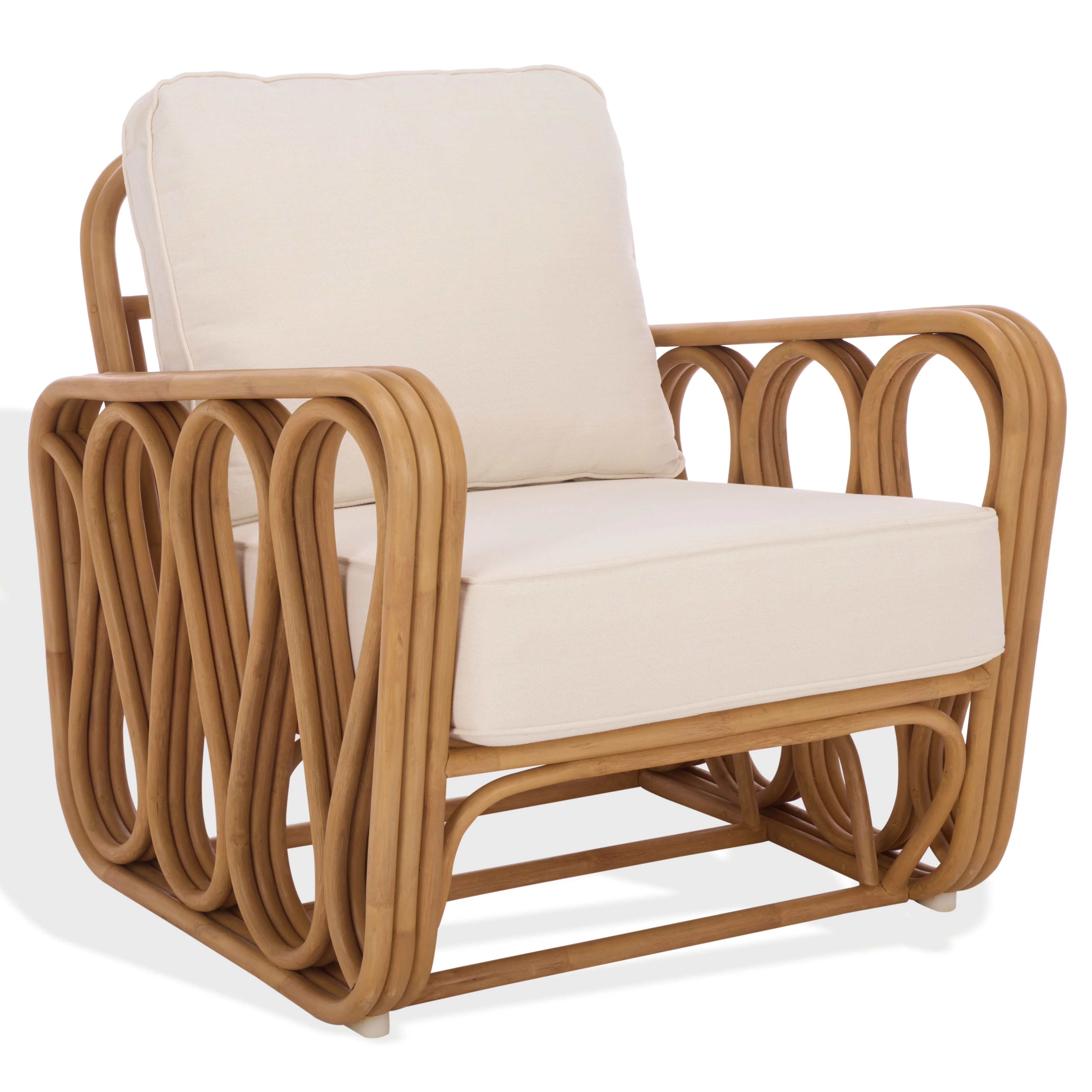 Malina Rattan Pole Accent Chair - Image 4