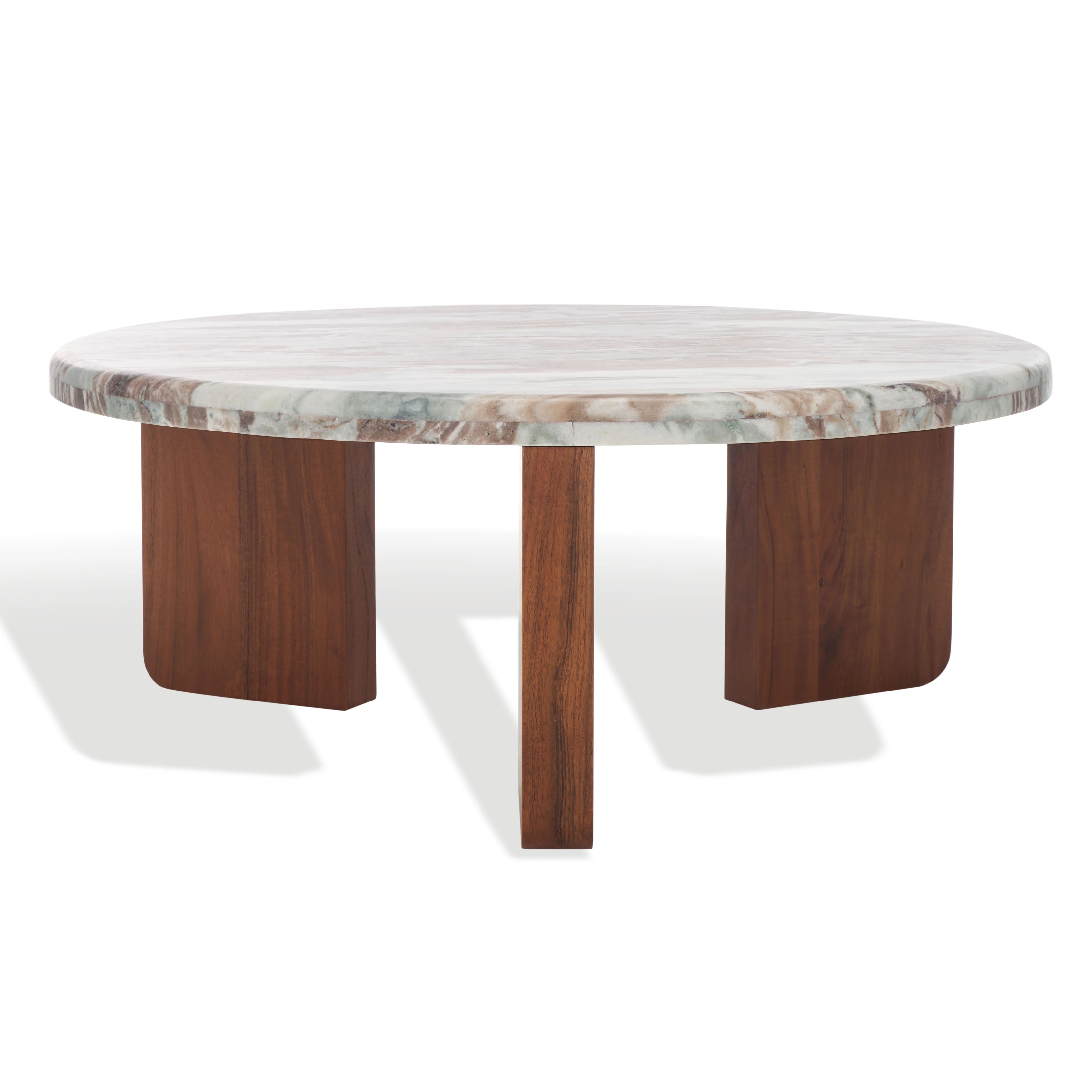 Malkin Round Marble Top Coffee Table - Image 2
