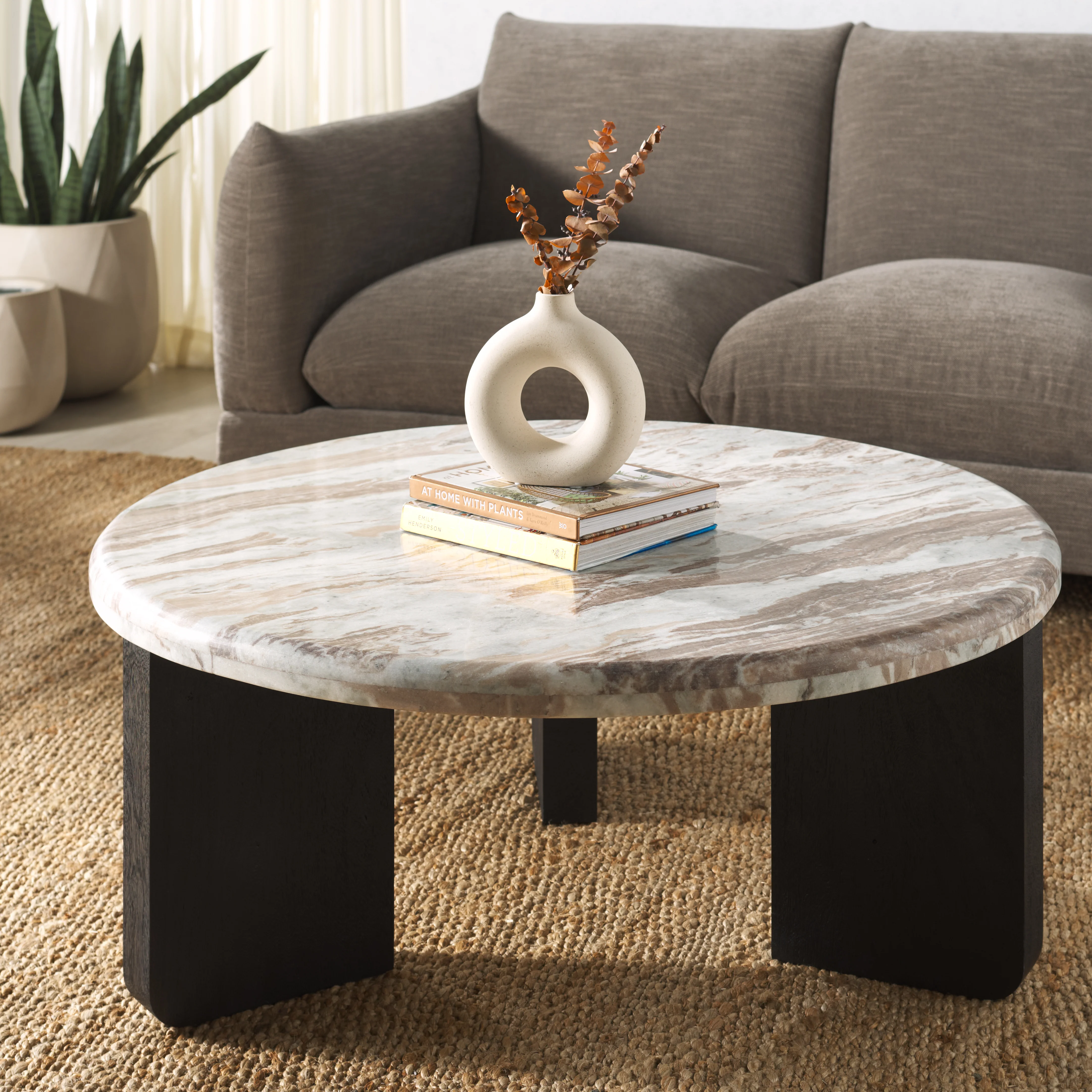 Malkin Round Marble Top Coffee Table - Image 8