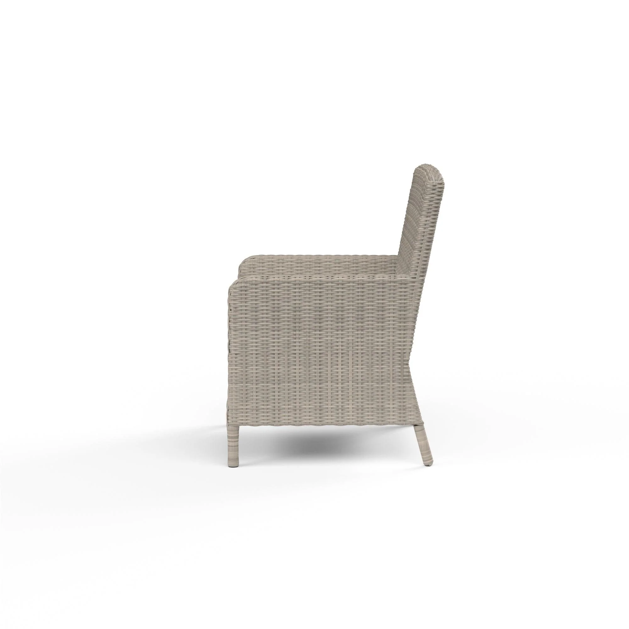 Manhattan Dining Chair in Linen Canvas w/ Self Welt - Image 2