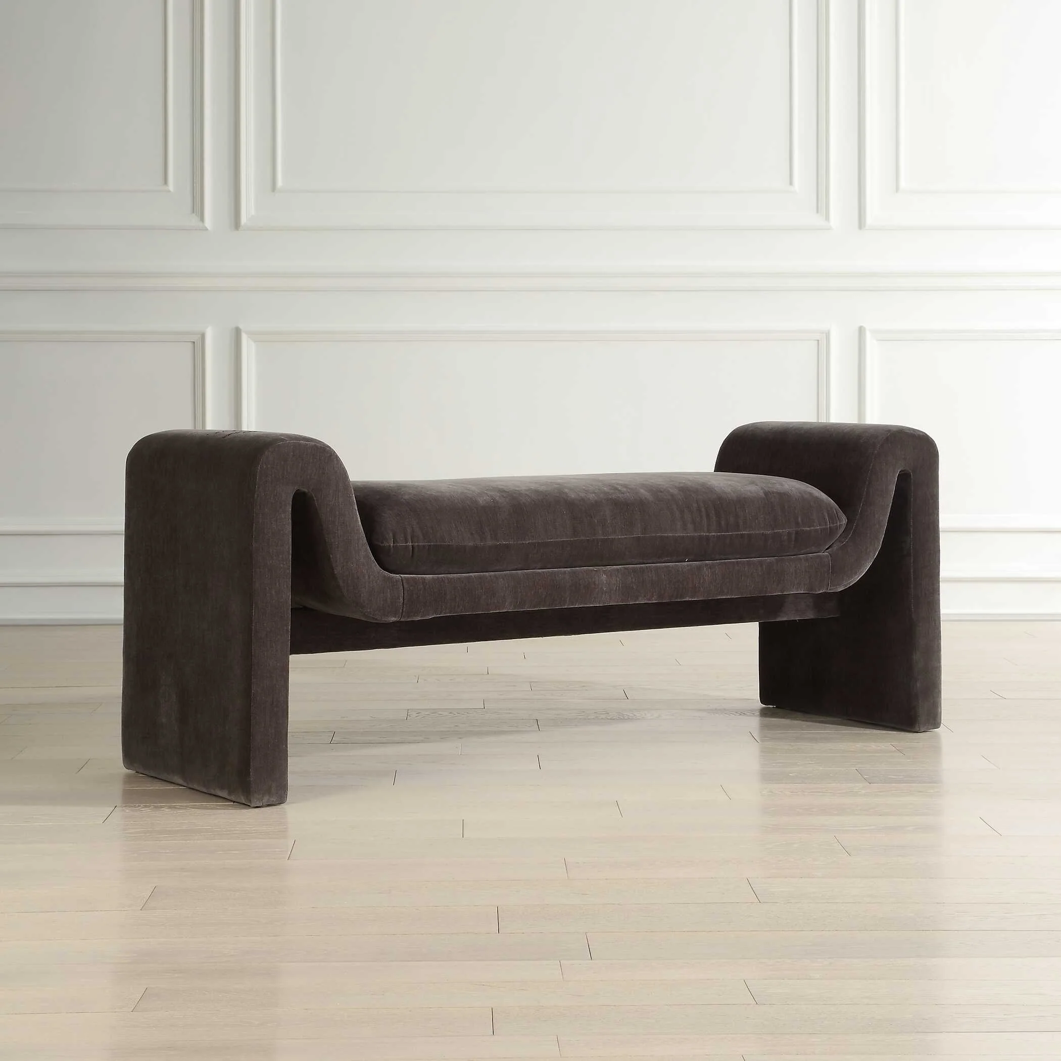 Manson Modern Charcoal Bench - Image 3