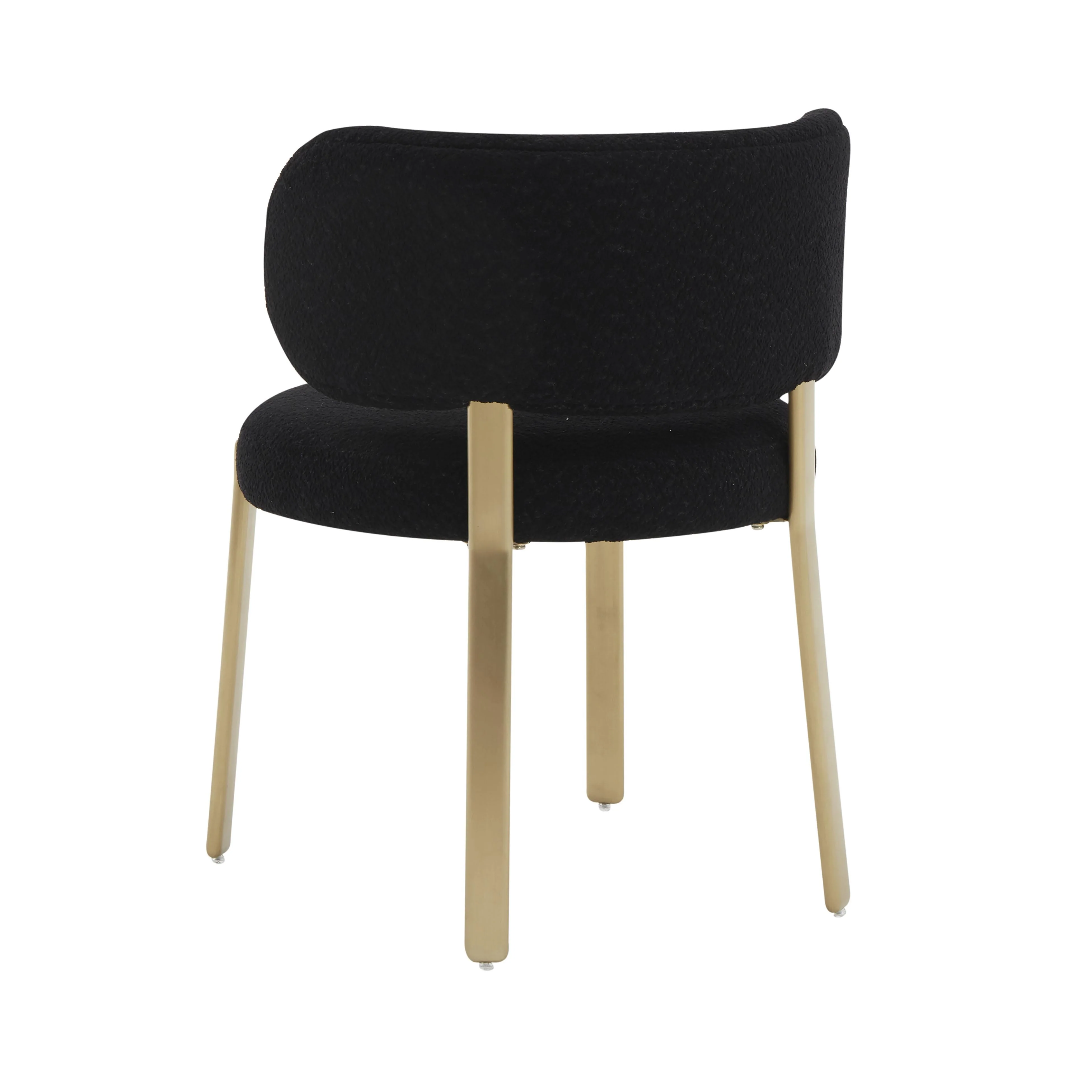 Margaret Black Boucle Dining Chair - Set of 2 - Image 4
