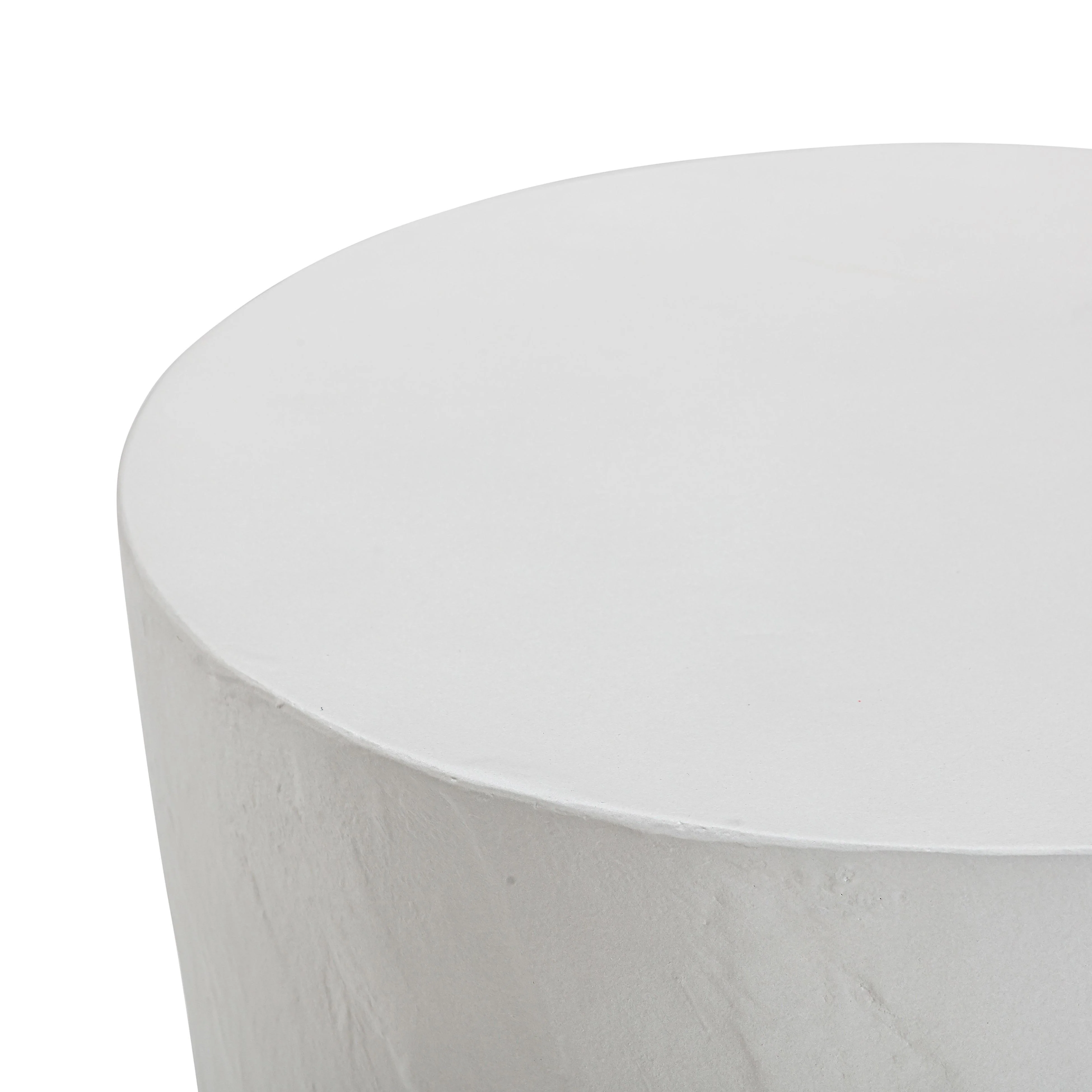 Margot Light Grey Faux Plaster Indoor / Outdoor Concrete Stool - Image 4