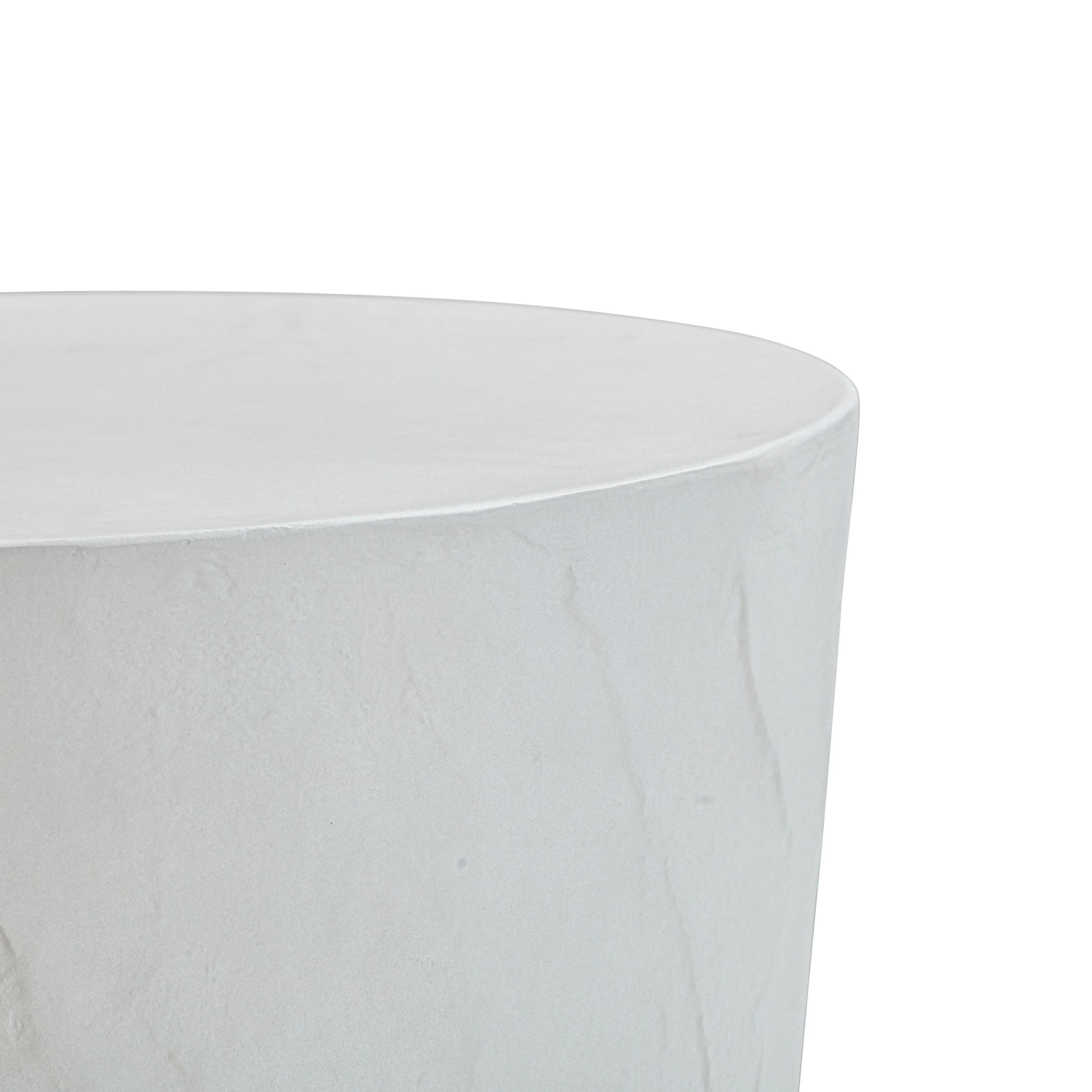 Margot Light Grey Faux Plaster Indoor / Outdoor Concrete Stool - Image 5