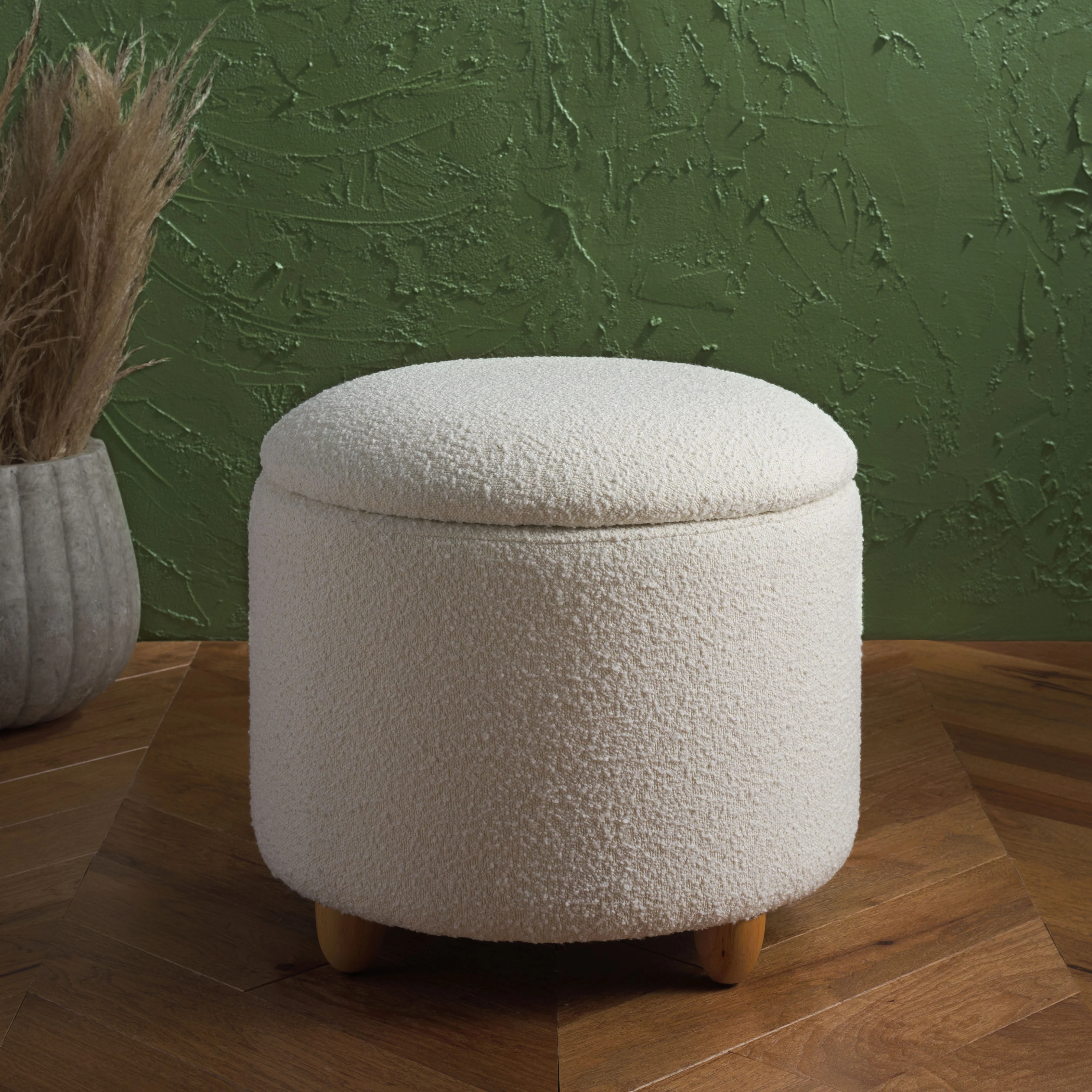 Mariabella Boucle Ottoman - Image 2
