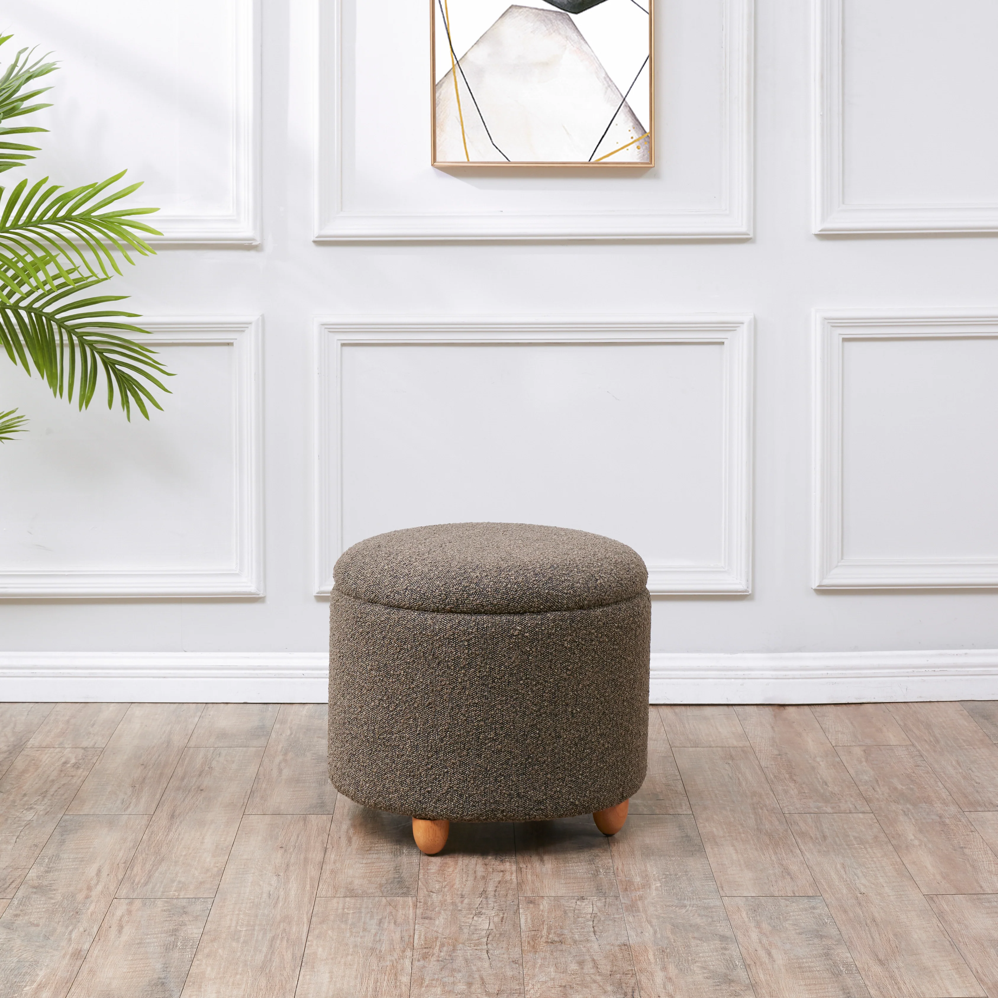 Mariabella Boucle Storage Ottoman - Image 12