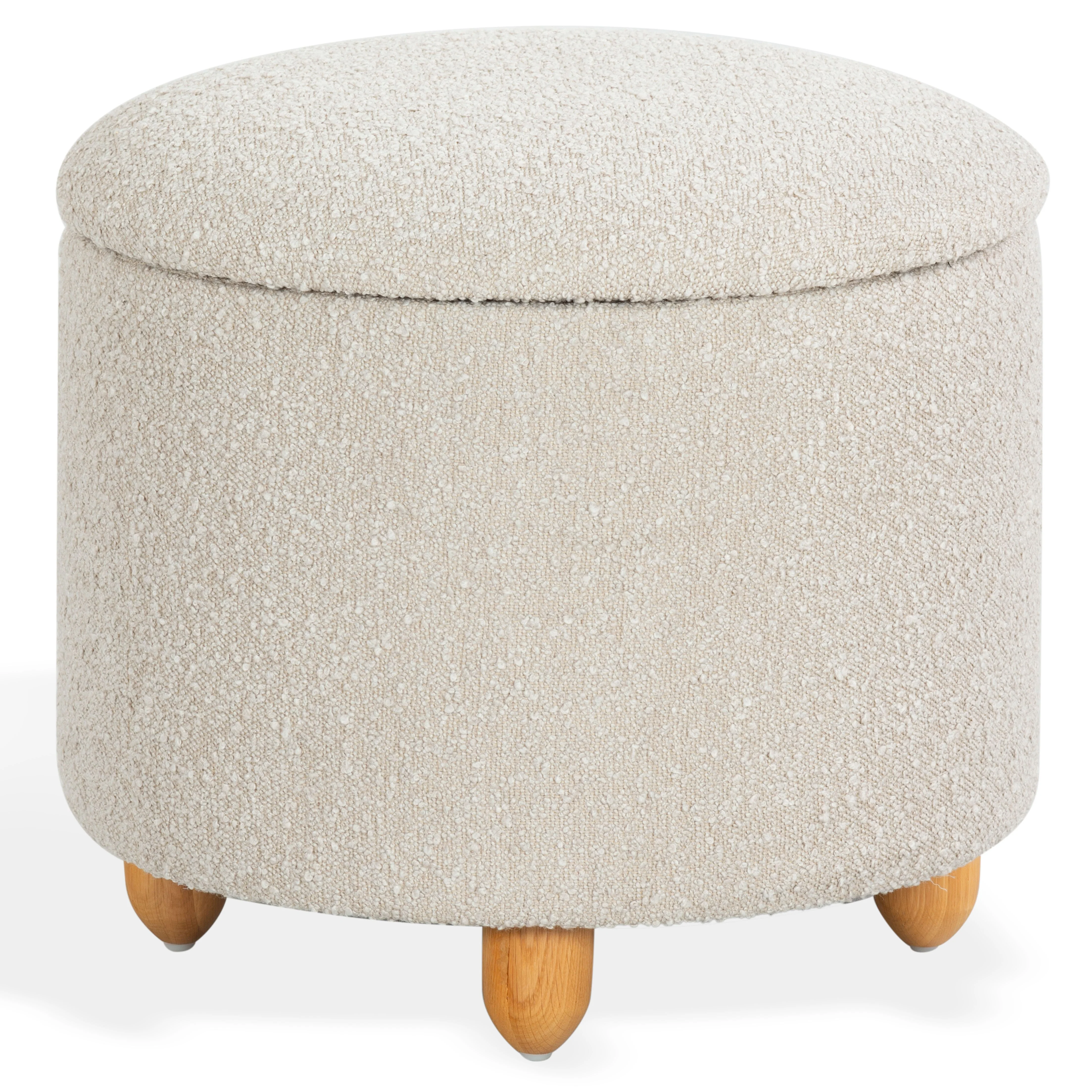 Mariabella Boucle Storage Ottoman - Image 8