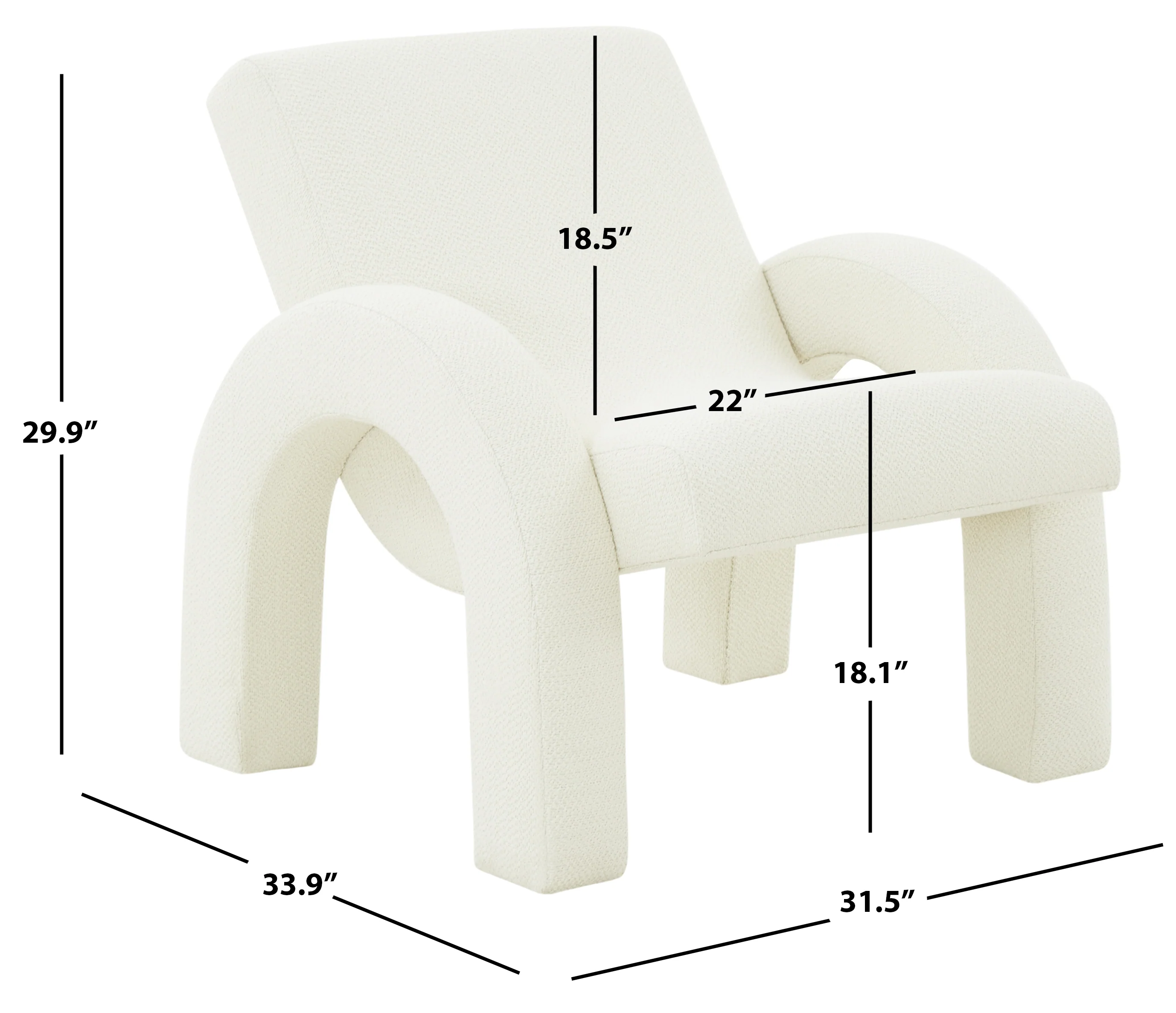 Marianne Upholstered Accent Chair - Image 5