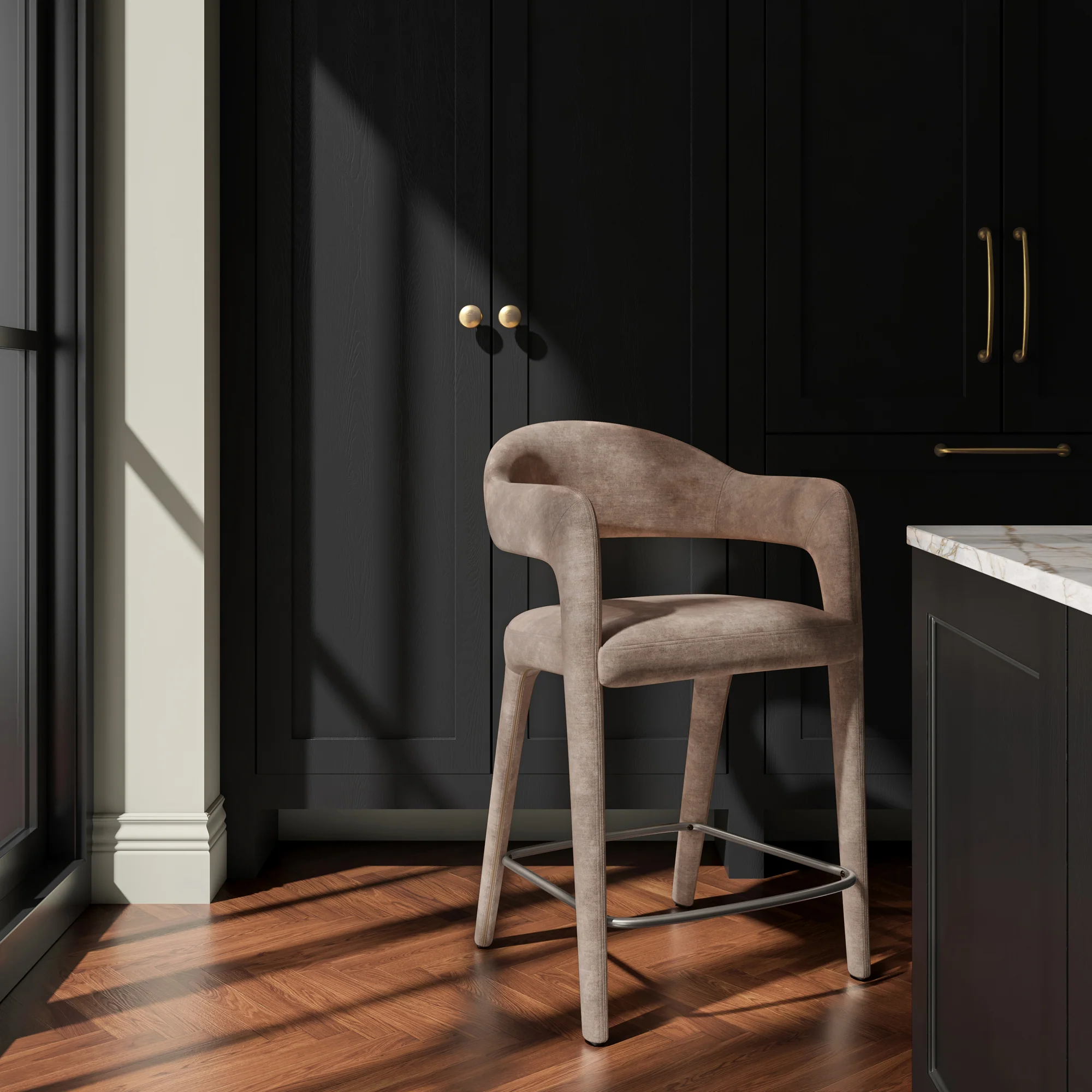 Martens Counter Stool Camel - Set of 2 - Image 2