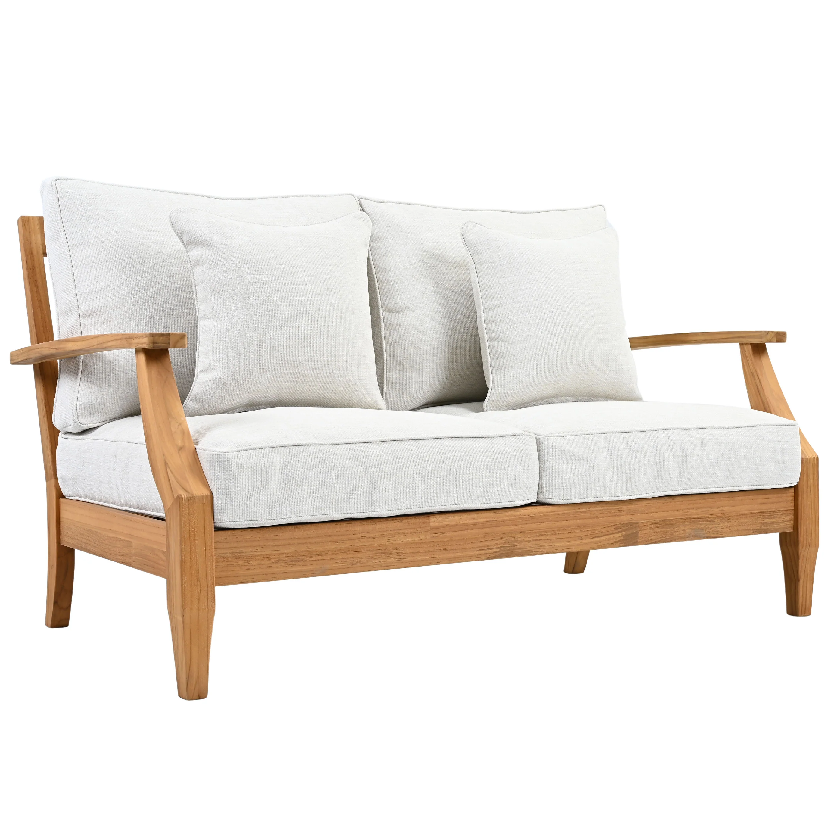 Martinique Teakwood Patio Loveseat - Image 12