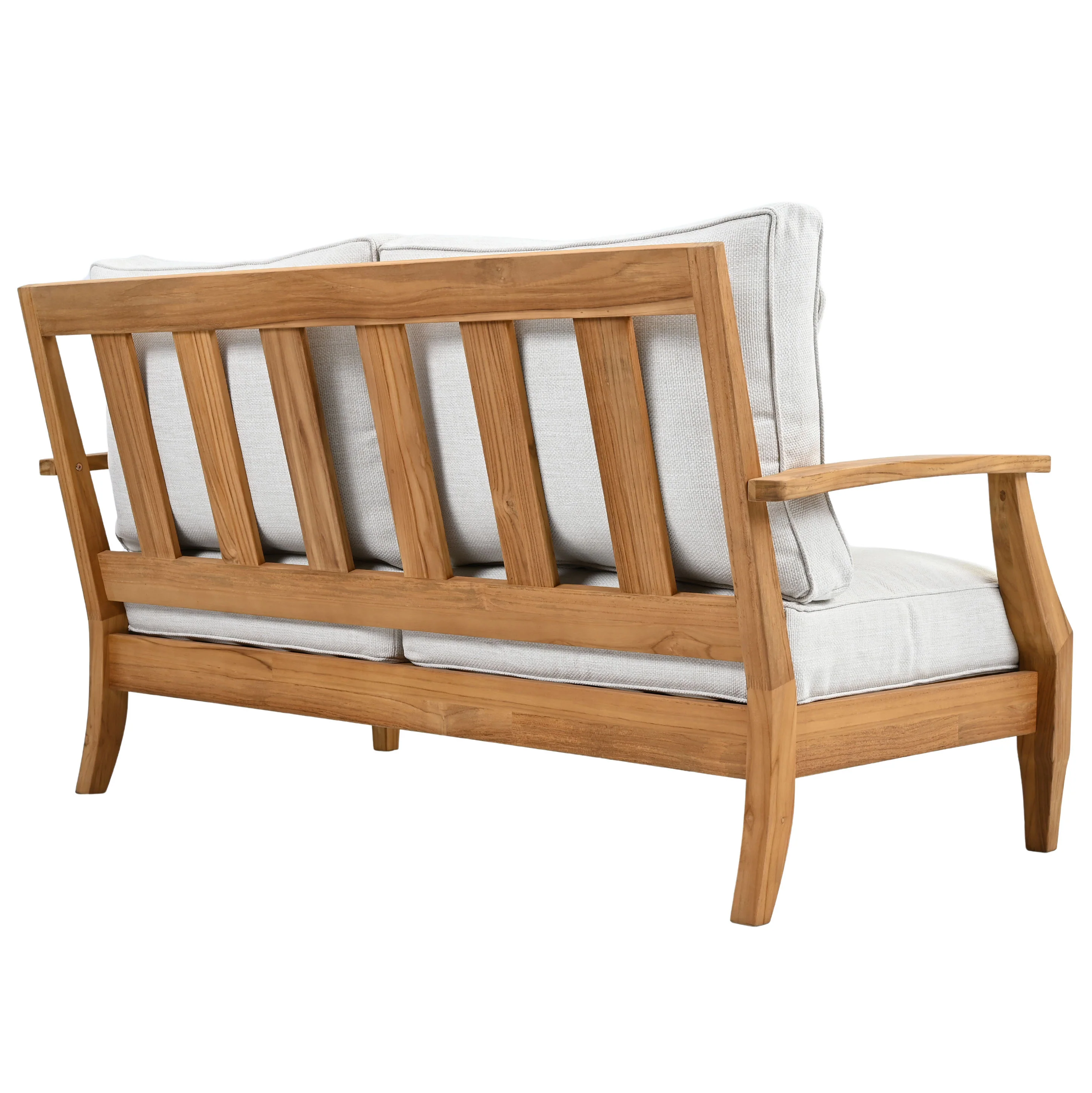 Martinique Teakwood Patio Loveseat - Image 13