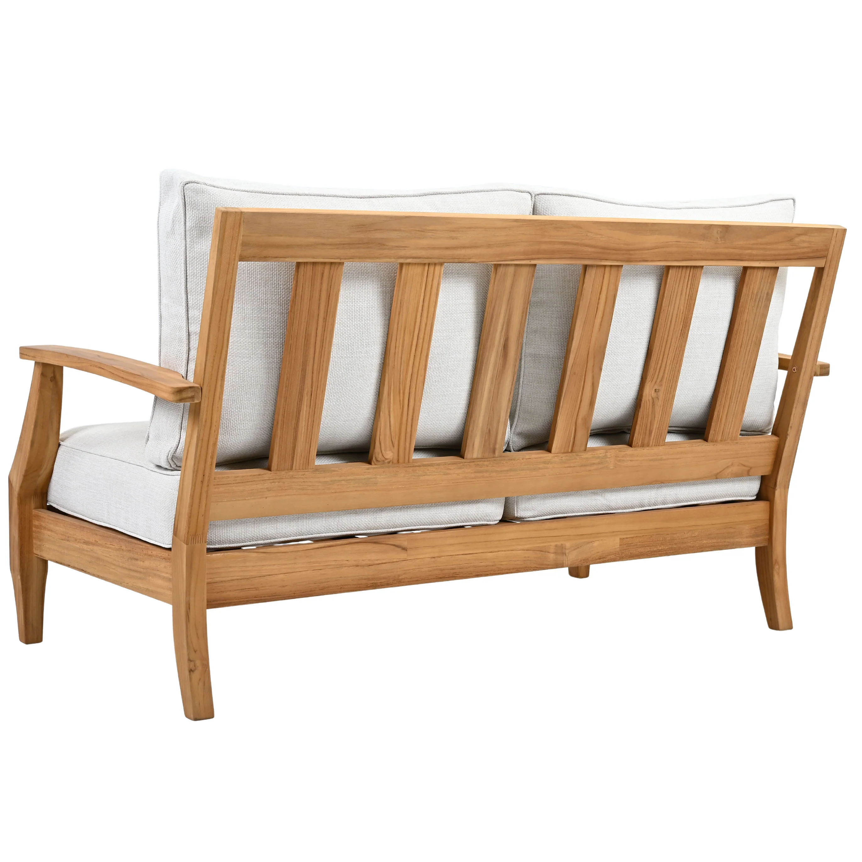 Martinique Teakwood Patio Loveseat - Image 14
