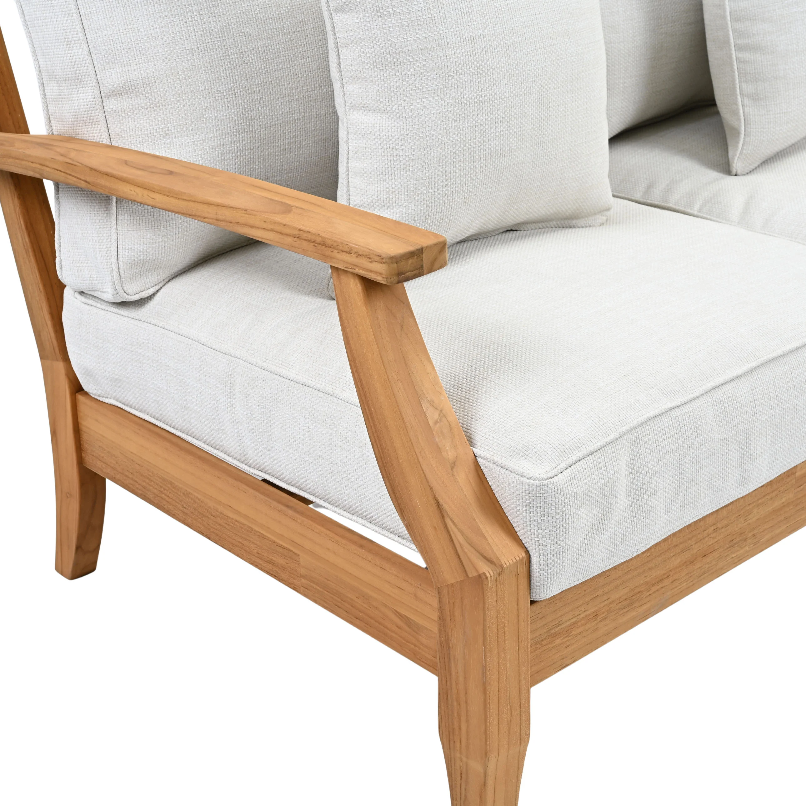 Martinique Teakwood Patio Loveseat - Image 15