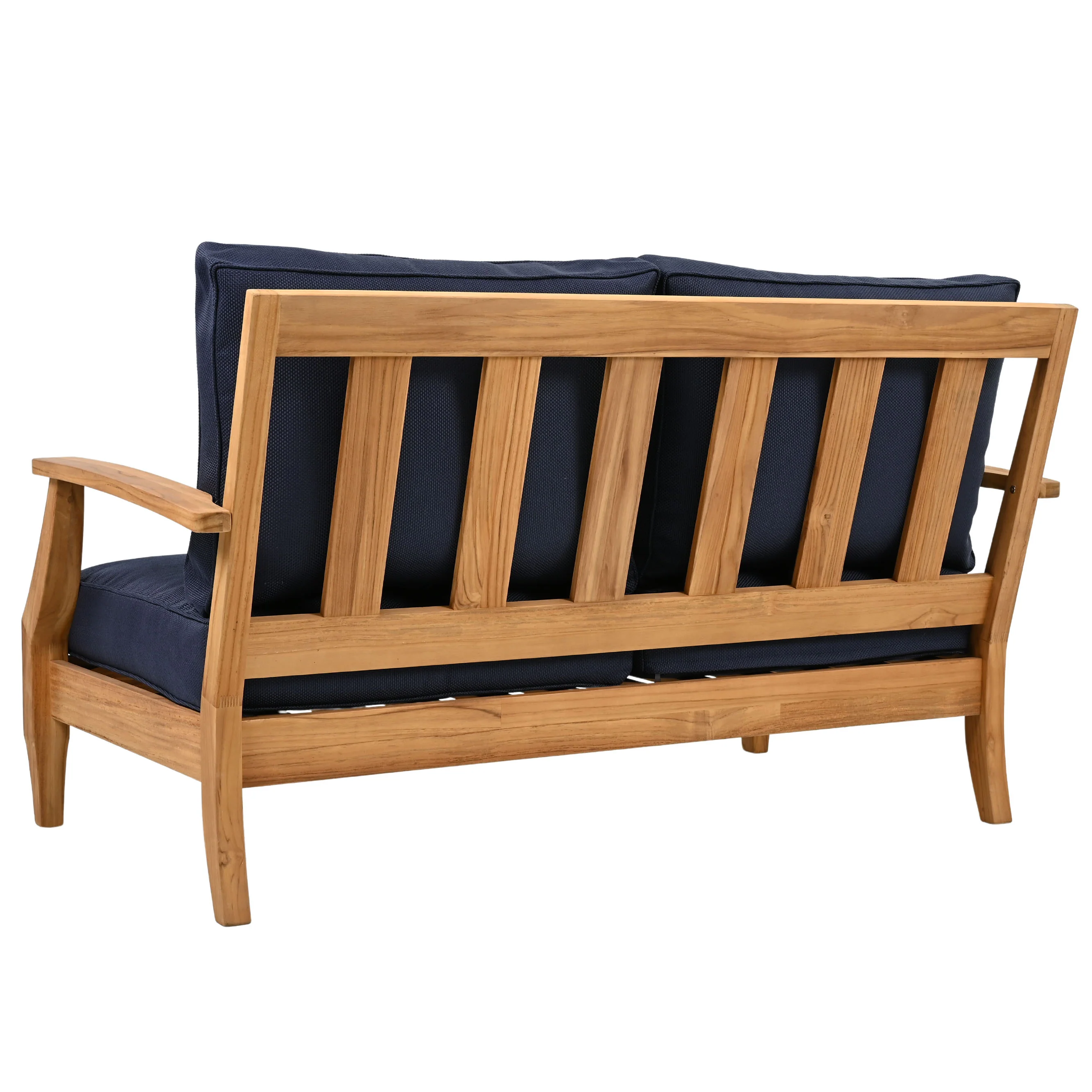 Martinique Teakwood Patio Loveseat - Image 42
