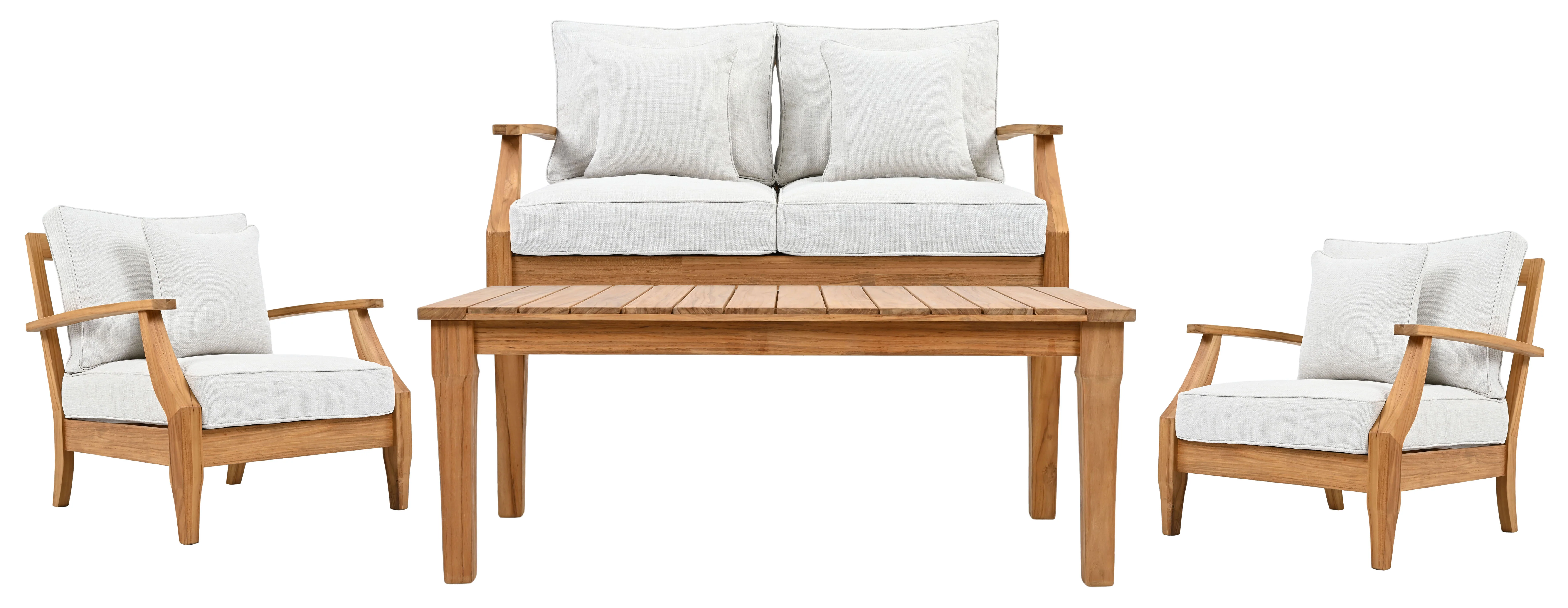 Martinique Teakwood Patio Loveseat - Image 51