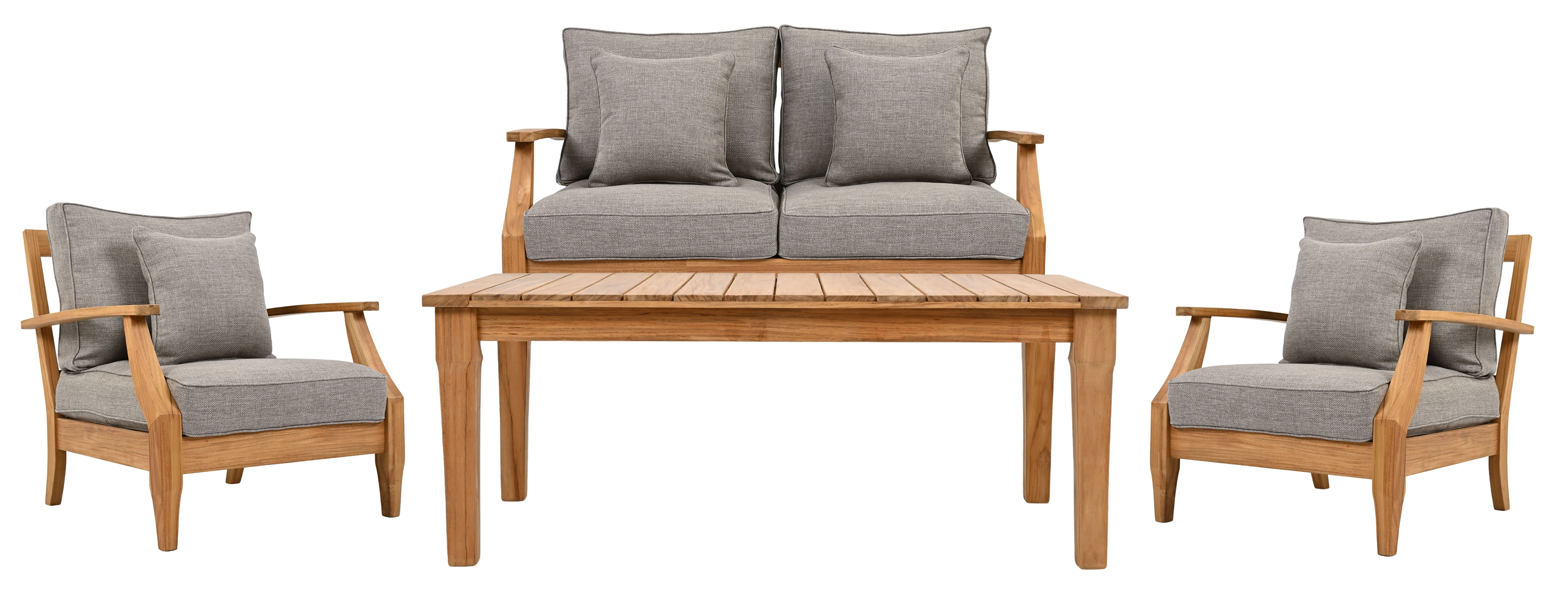 Martinique Teakwood Patio Loveseat - Image 54