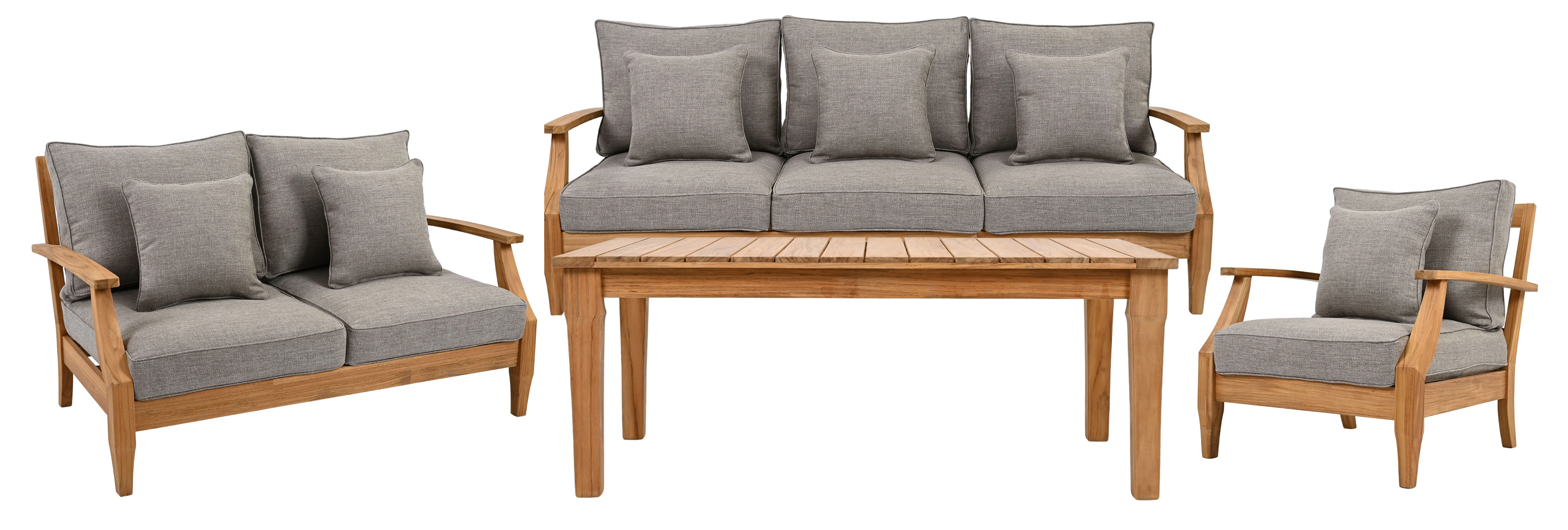 Martinique Teakwood Patio Loveseat - Image 56
