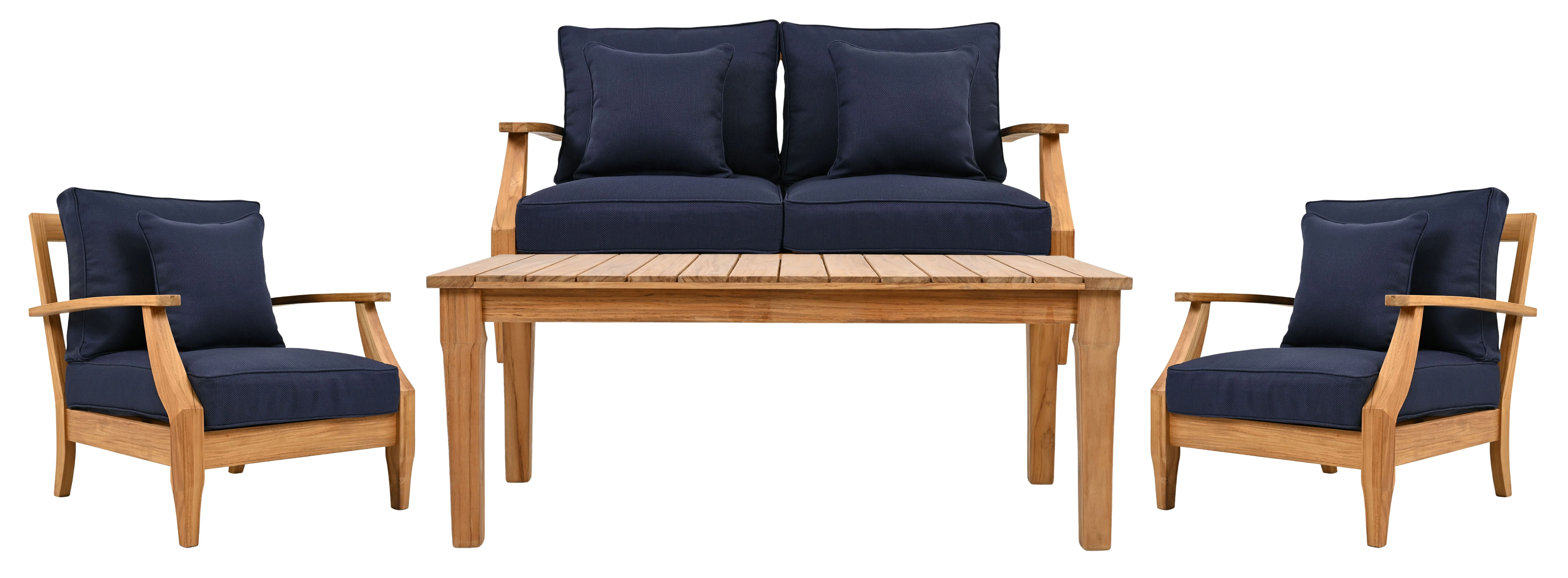 Martinique Teakwood Patio Loveseat - Image 57