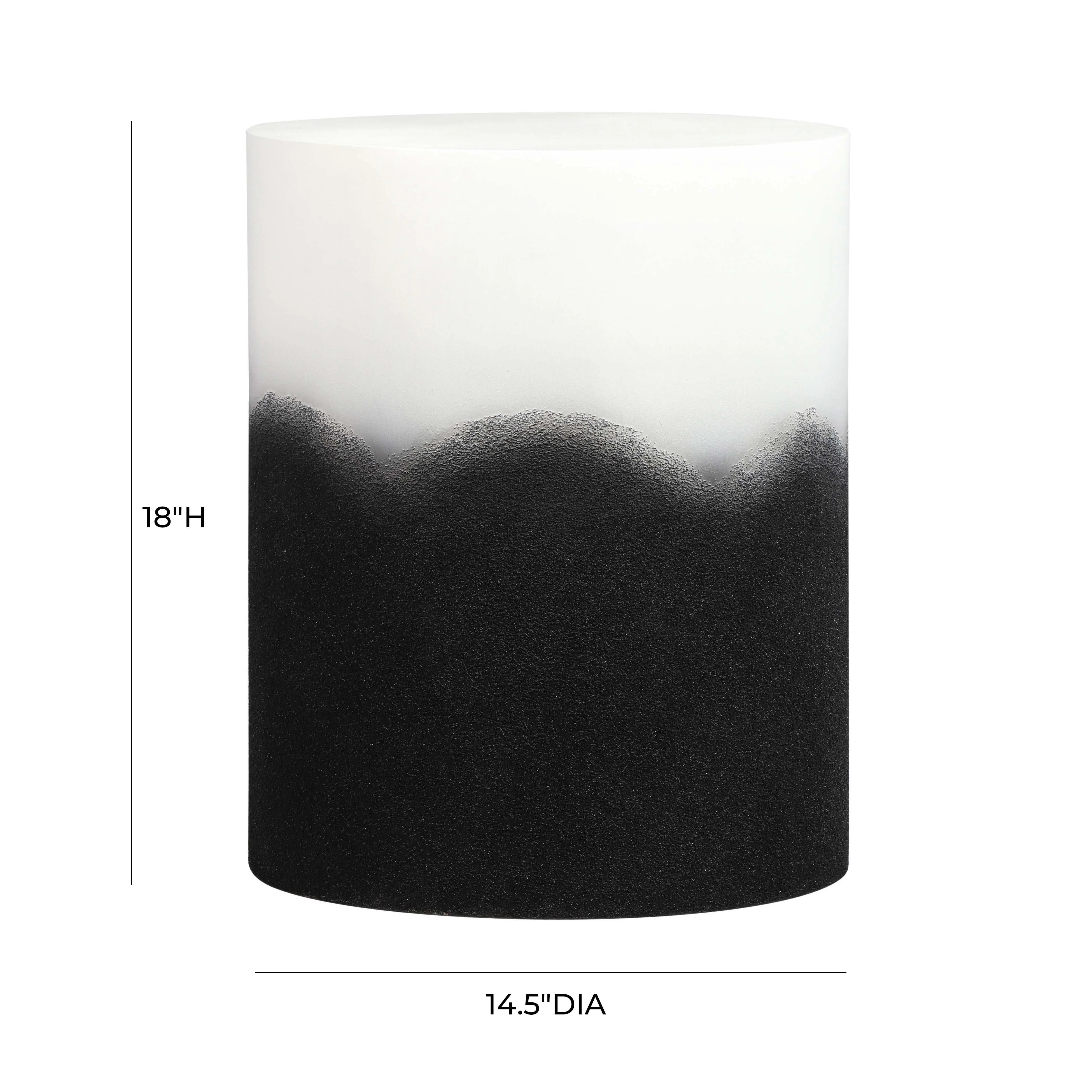 Matra Black and White Side Table - Image 6