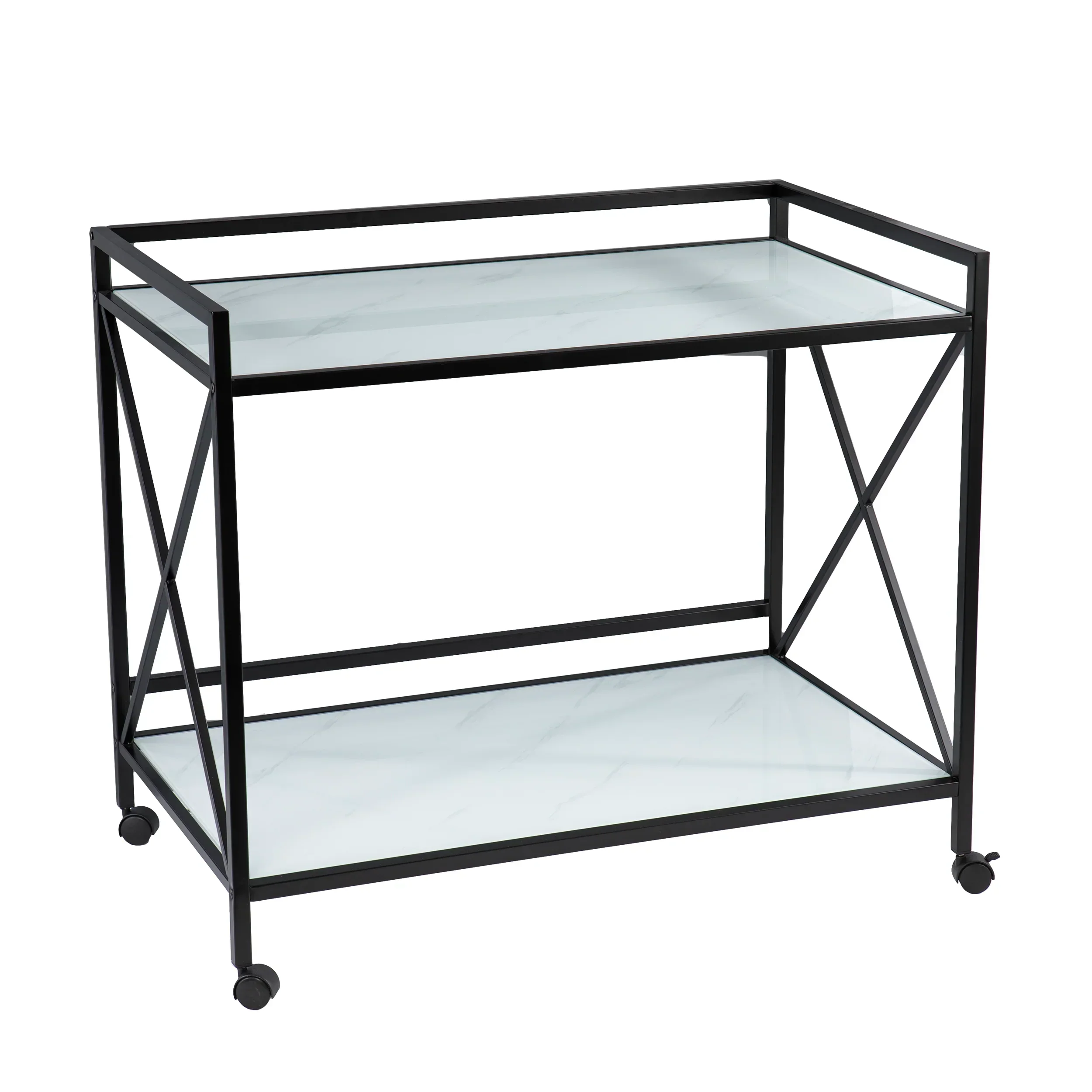Maxton Bar Cart – Black and White