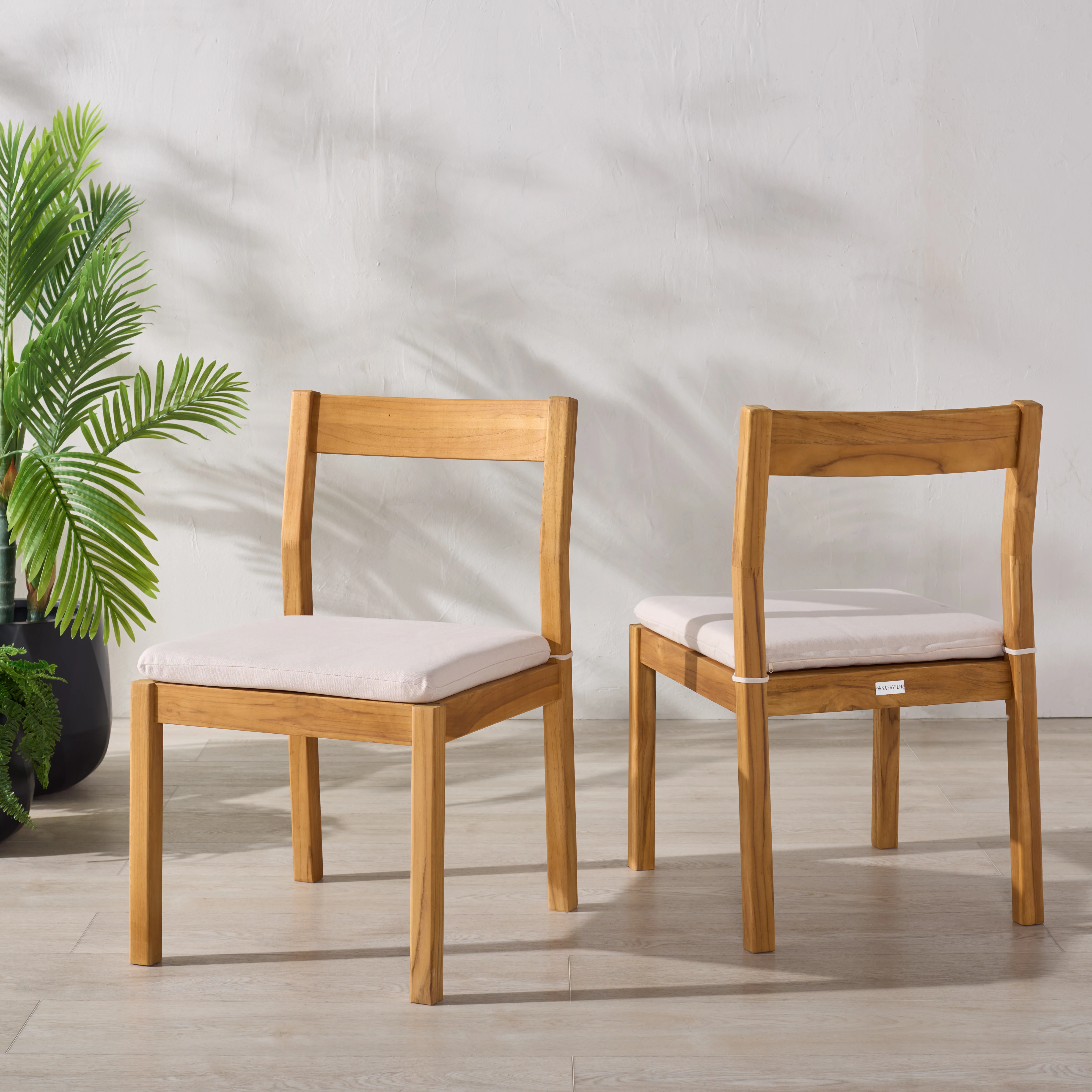 Mayaguana Brazilian Teak Dining Chair - Set of 2 - Image 14