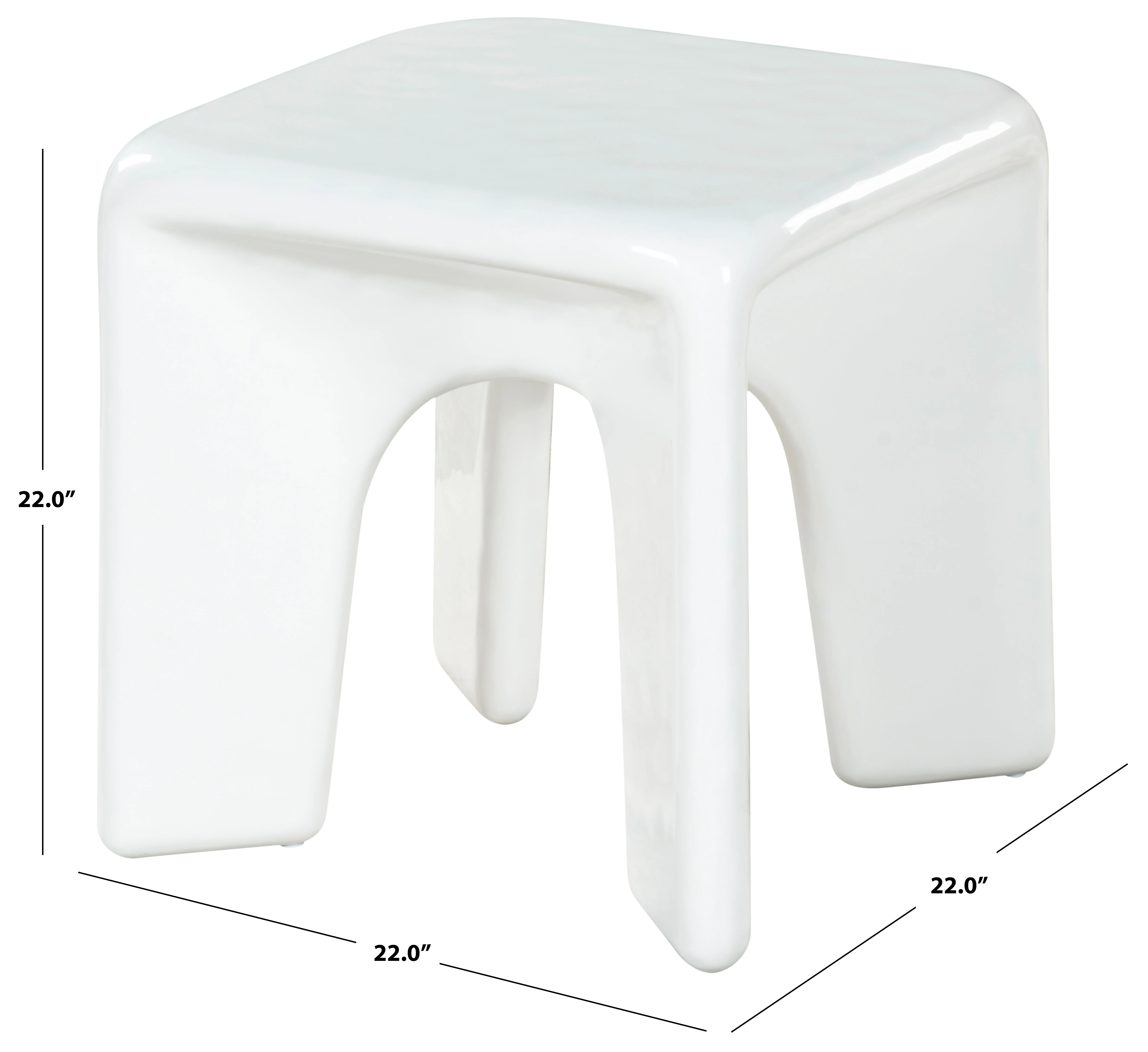Mayalin Square High Gloss Finish Accent Table - Image 6