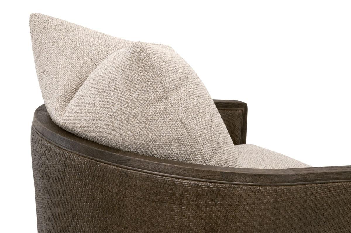 McGuire Swivel Club Chair - Jute - Image 6