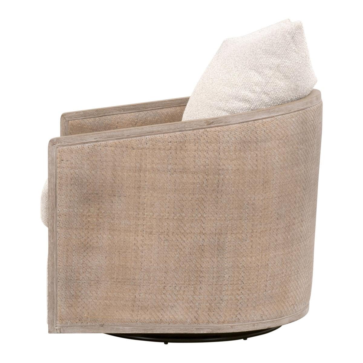 McGuire Swivel Club Chair - Natural Gray Oak - Image 3