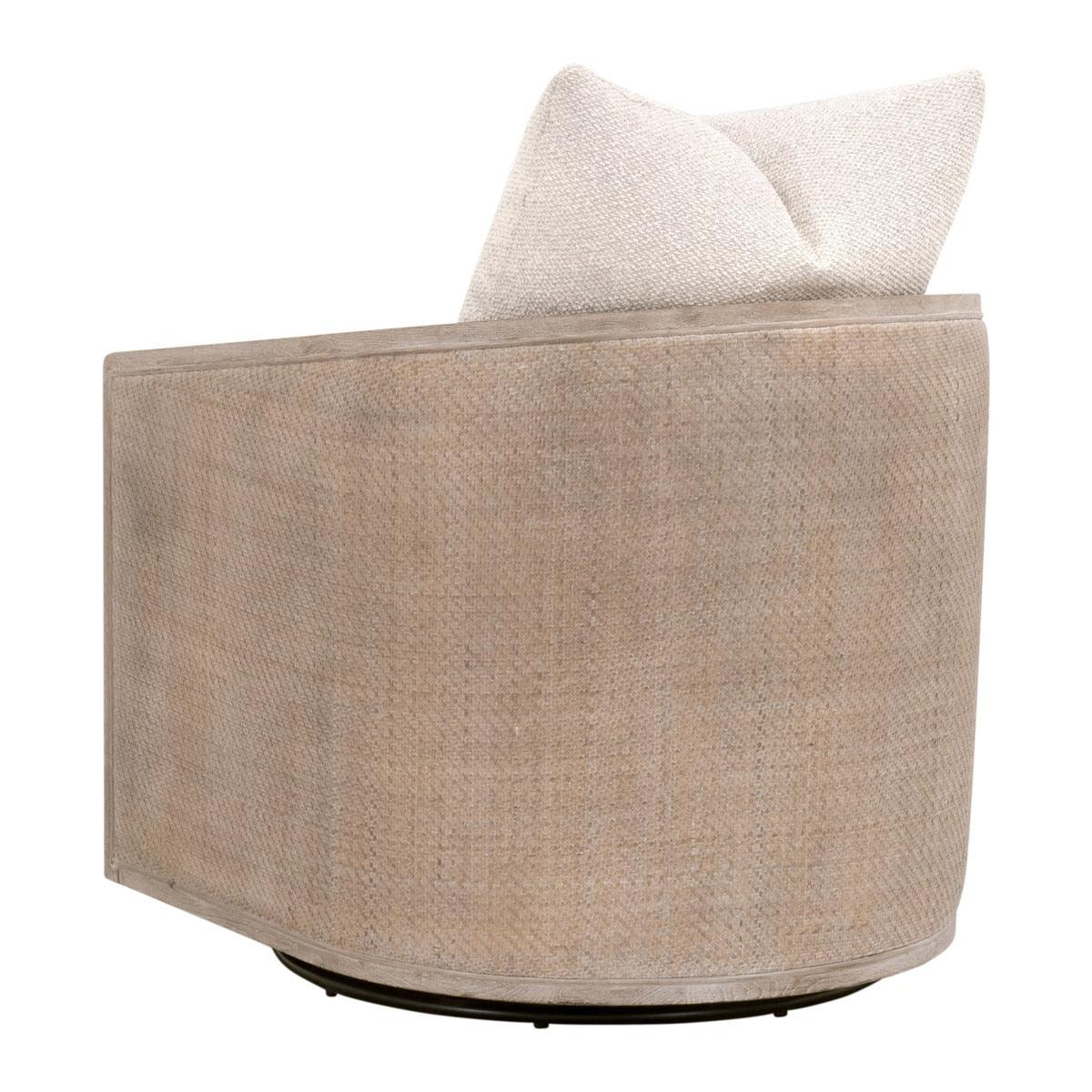 McGuire Swivel Club Chair - Natural Gray Oak - Image 4