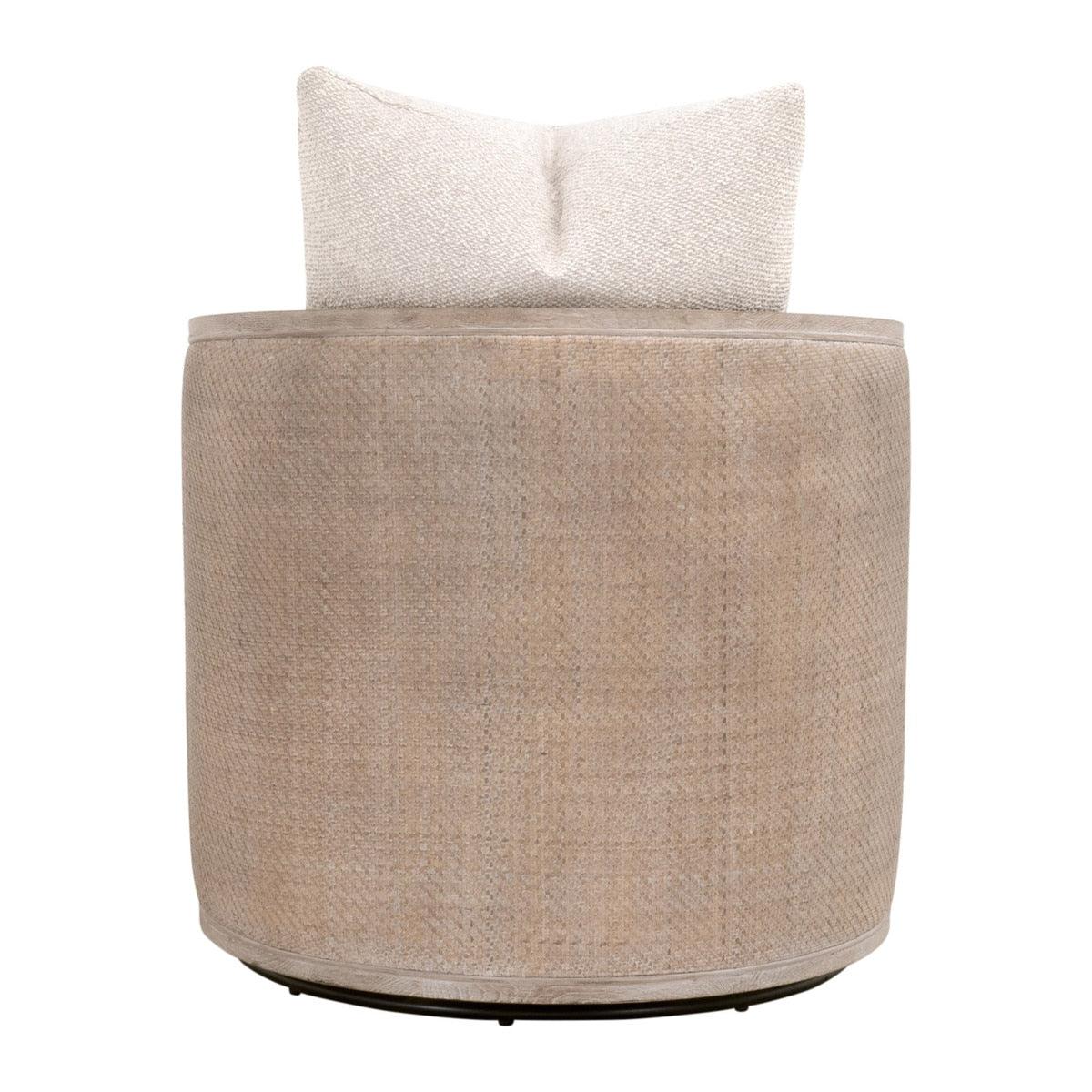 McGuire Swivel Club Chair - Natural Gray Oak - Image 5
