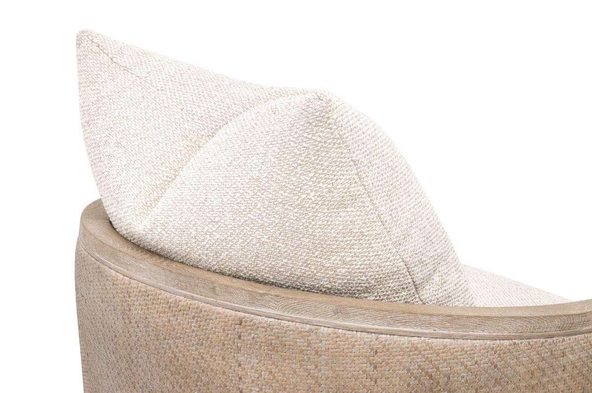 McGuire Swivel Club Chair - Natural Gray Oak - Image 6