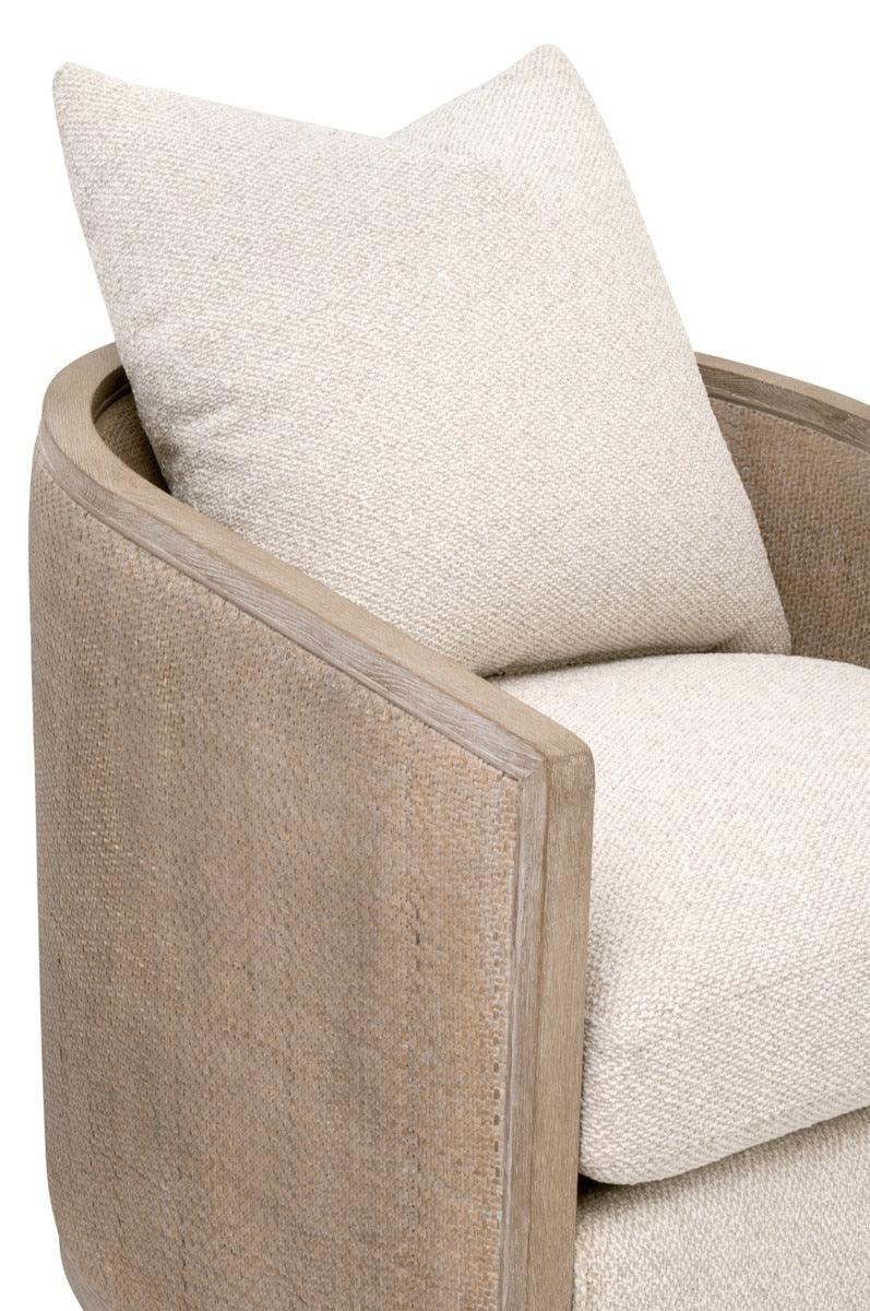 McGuire Swivel Club Chair - Natural Gray Oak - Image 7