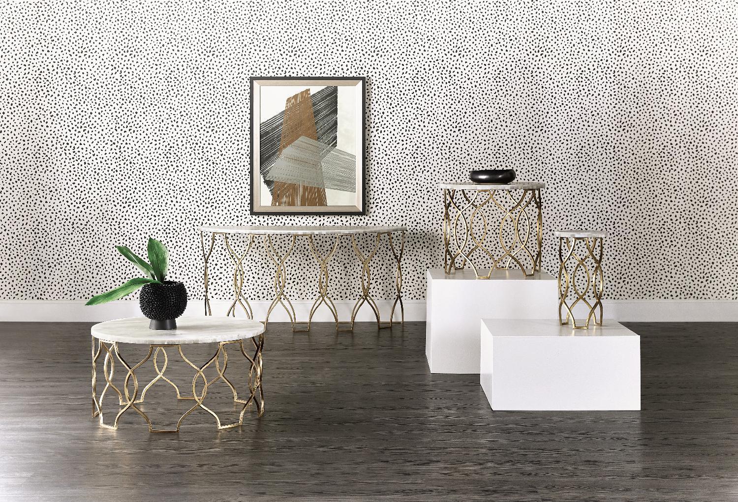 Melange Corrina Round Lamp Table - Image 4