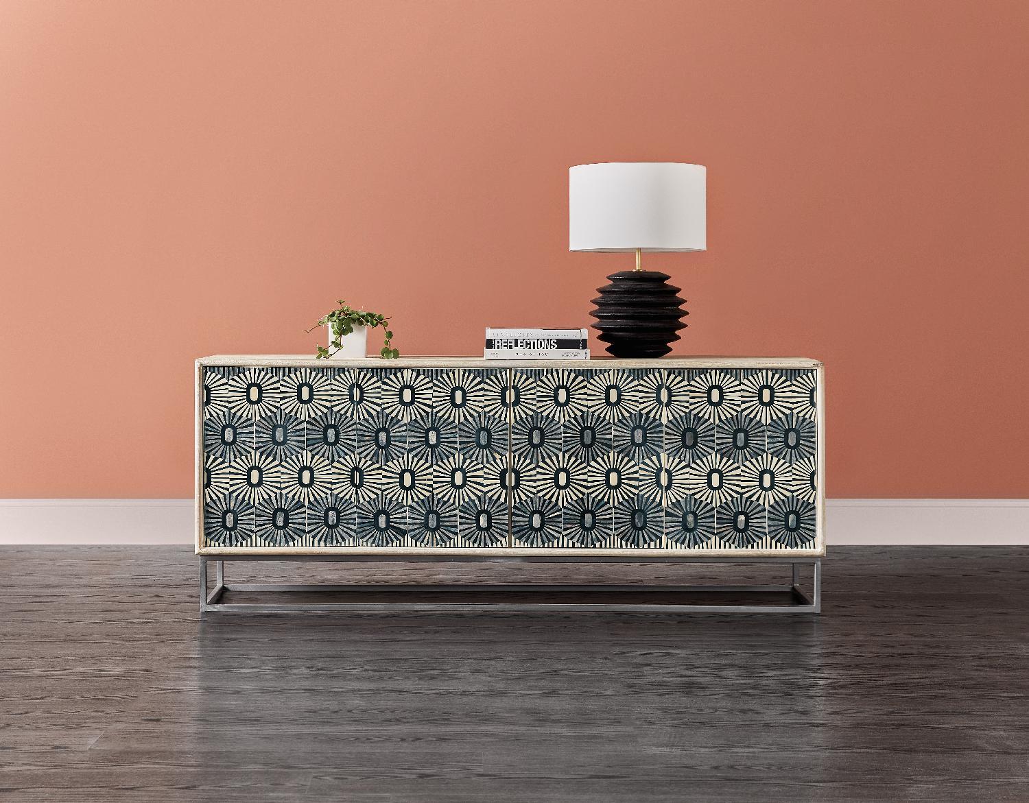 Melange Whitmore Four Door Credenza - Image 4
