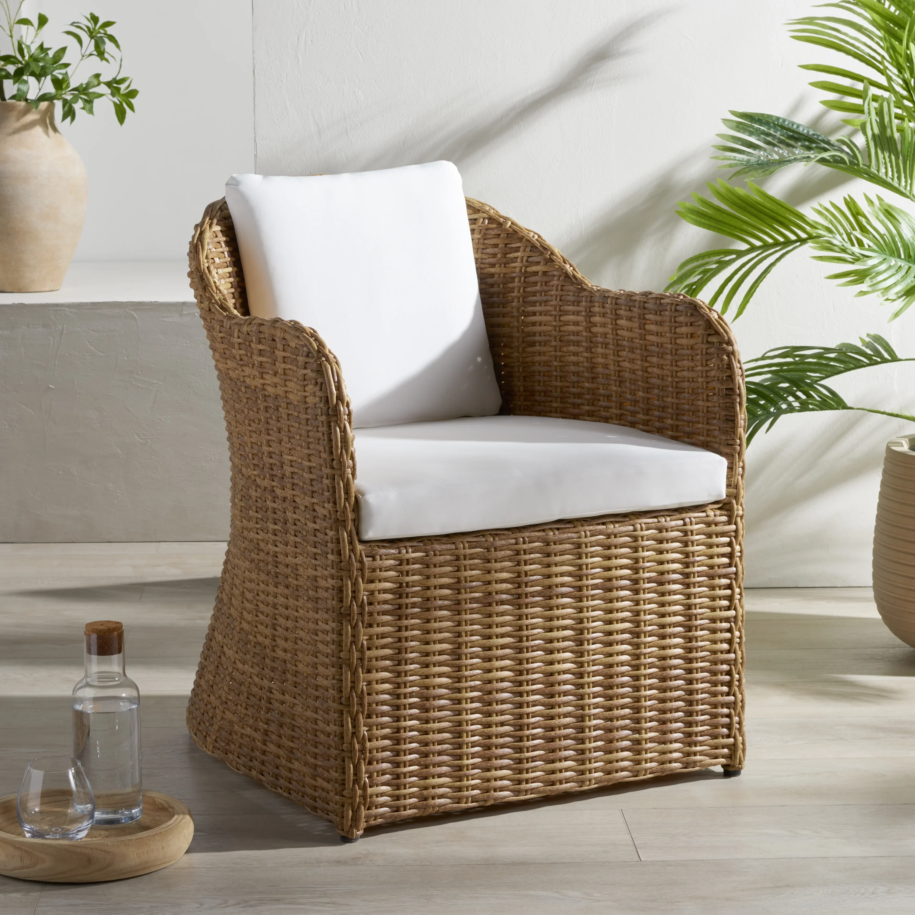 Melbourne Wicker Outdoor Dining Chair - Image 2