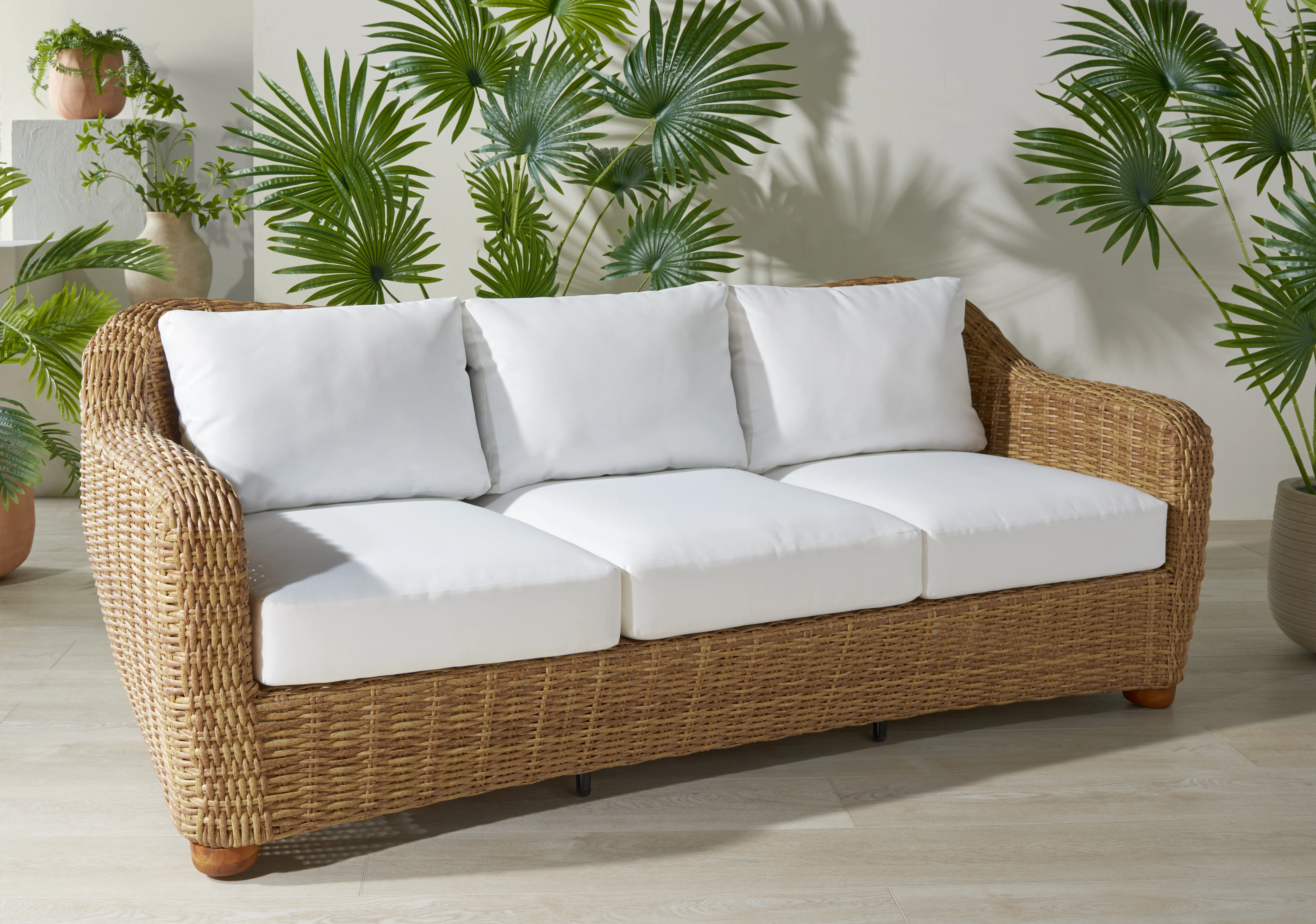 Melbourne Wicker Patio Sofa - Image 2
