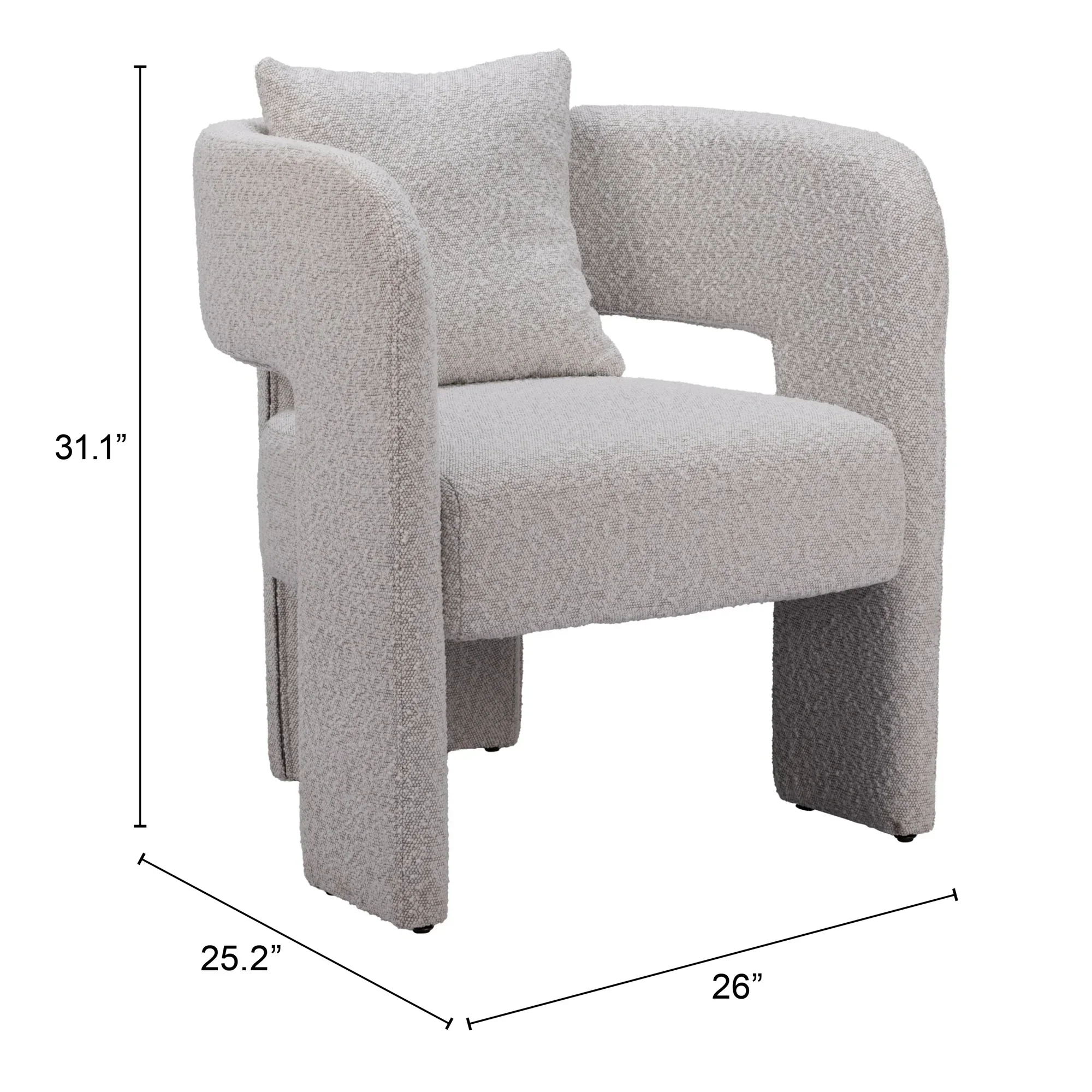 Melilla Dining Chair Misty Gray - Set of 2 - Image 7