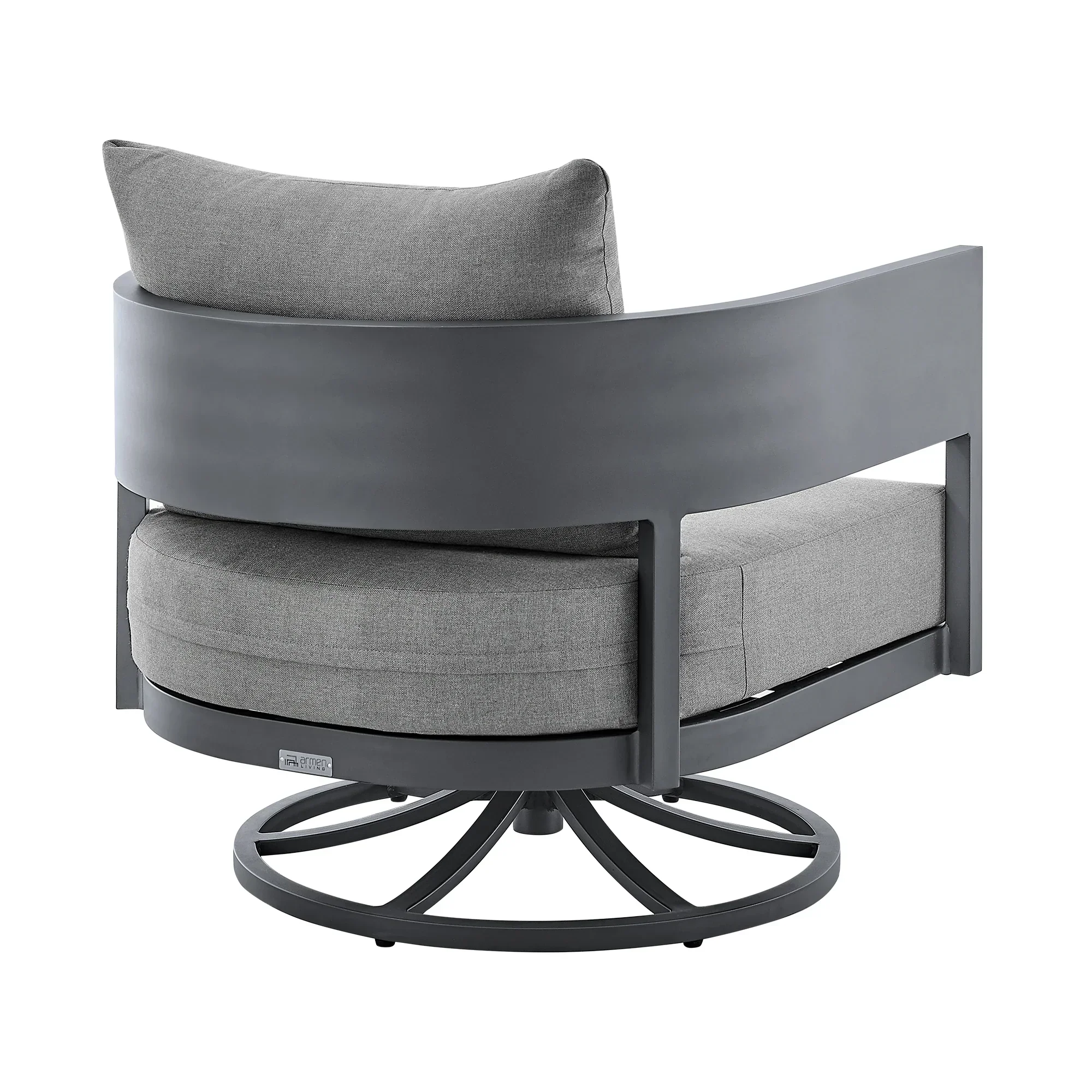 Menorca 3 Piece Patio Outdoor Swivel Seating Set - Image 5
