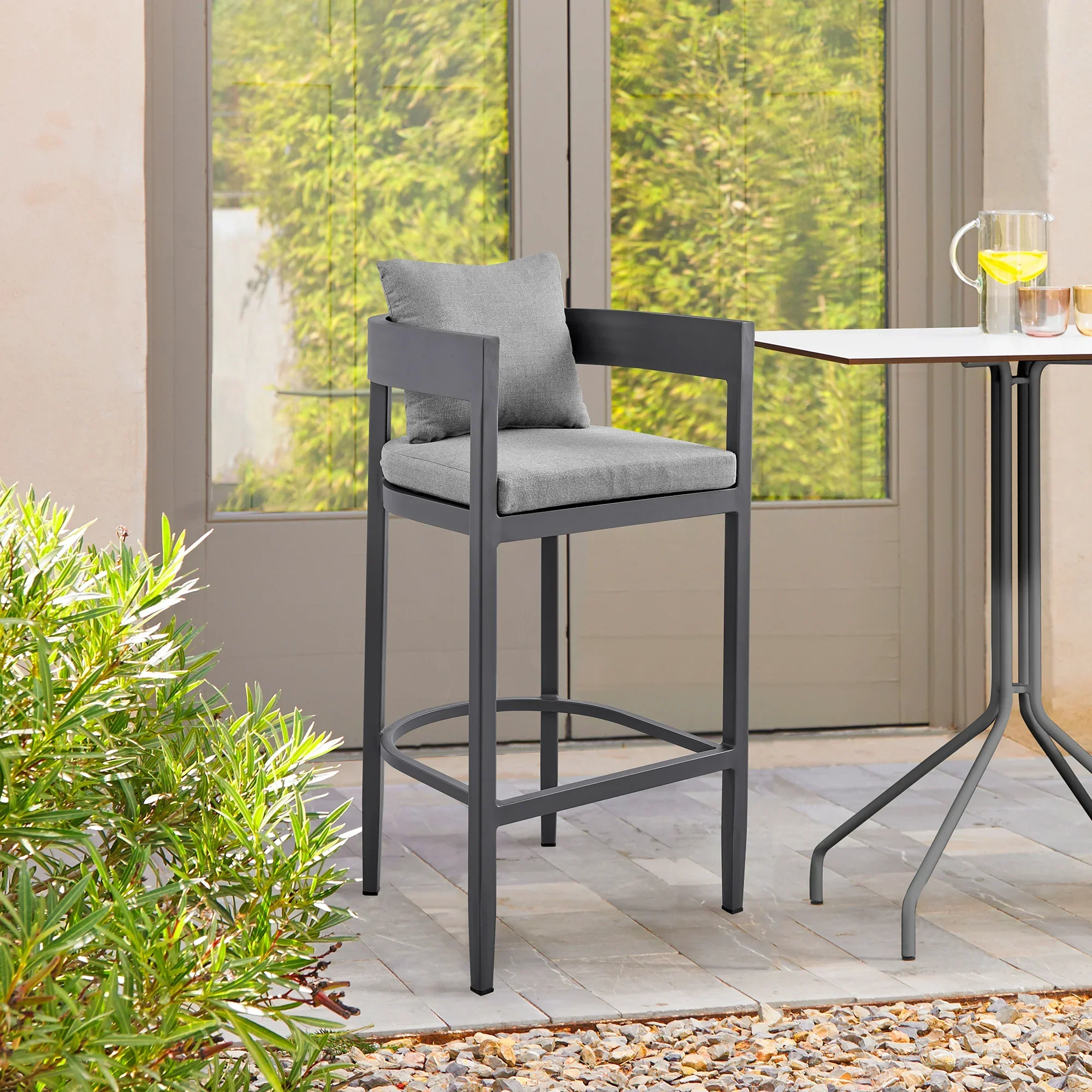Menorca Outdoor Counter Stool - Set of 2 - Image 2