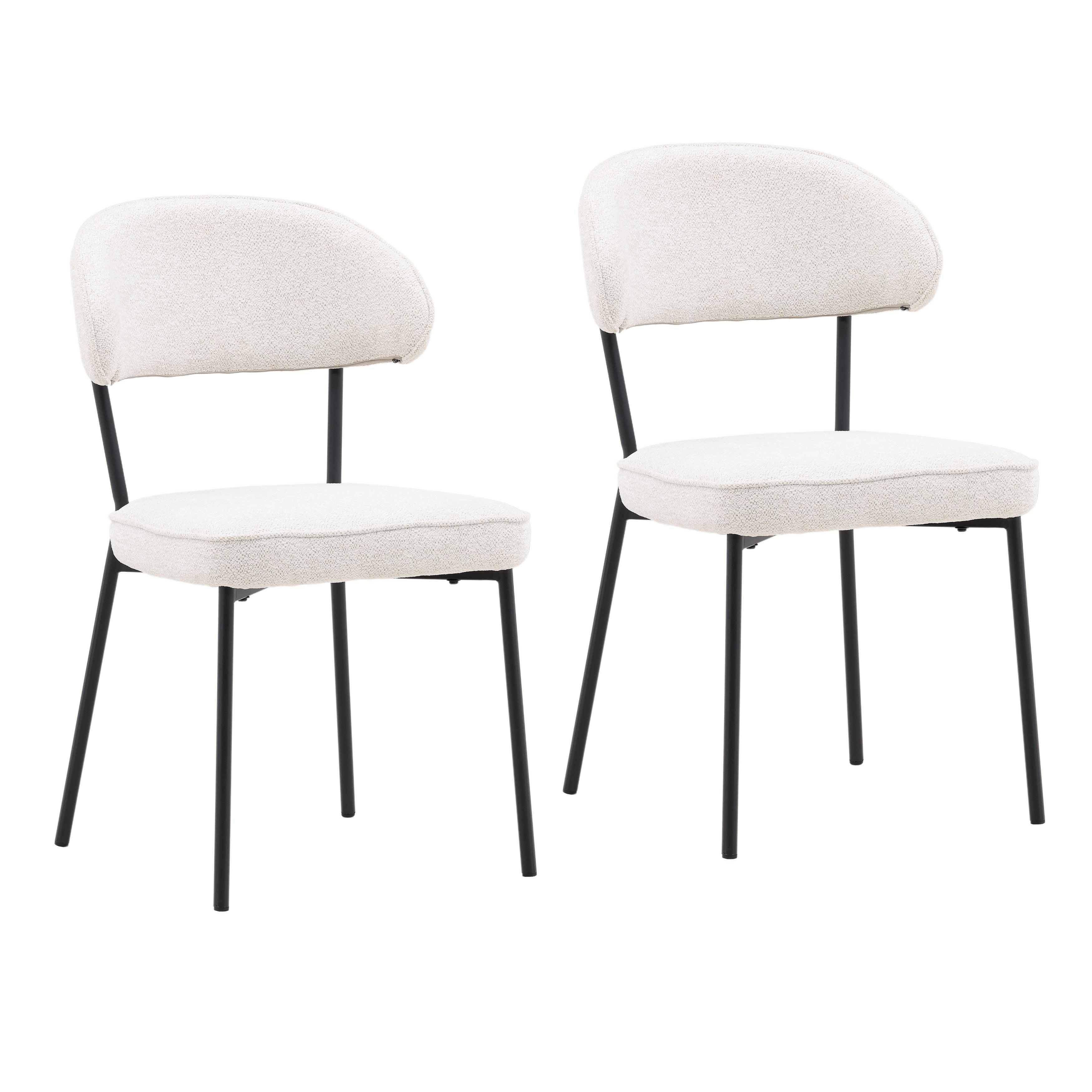 Mera Dining Chair Cream - Set of 2