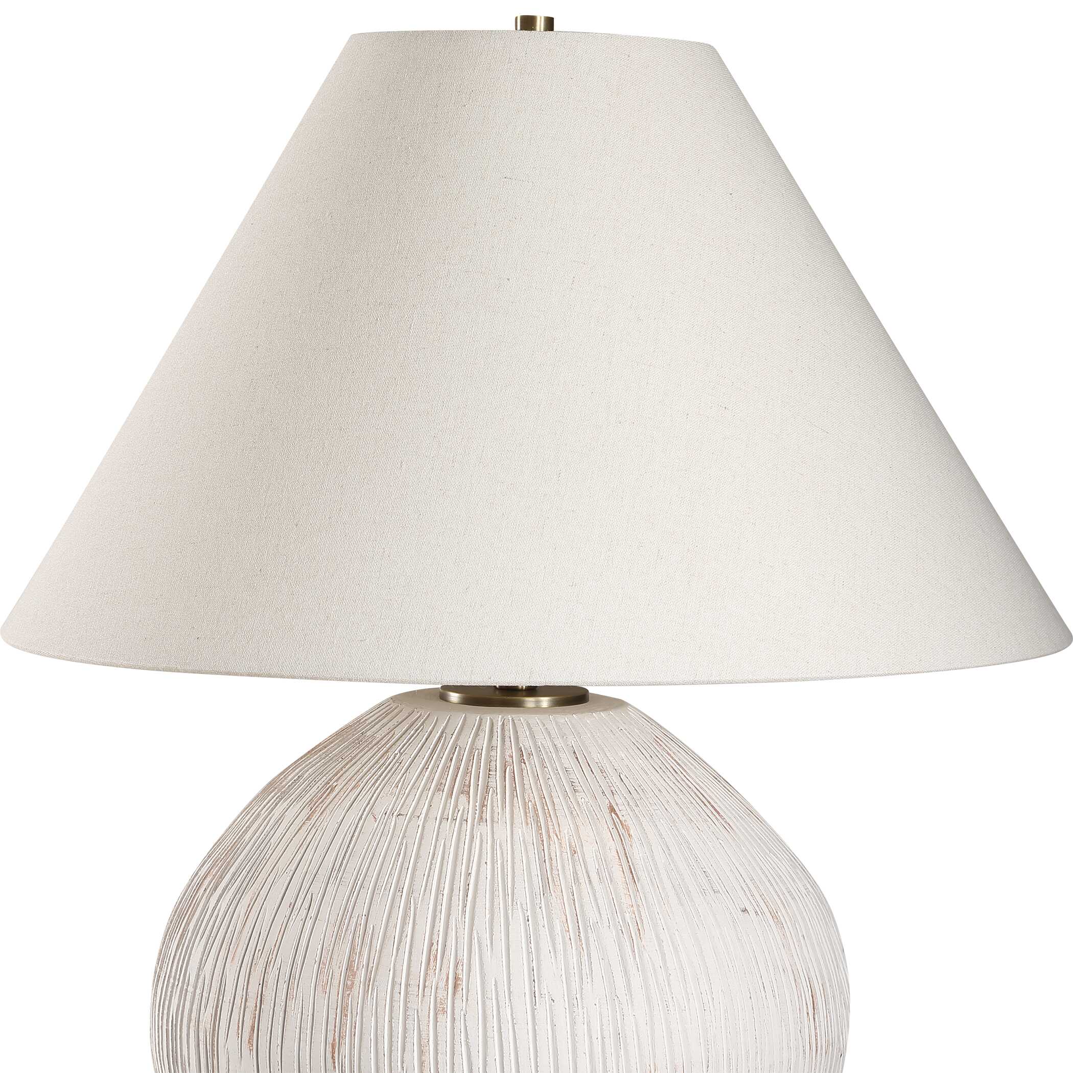 Meryl Aged White Table Lamp - Image 5