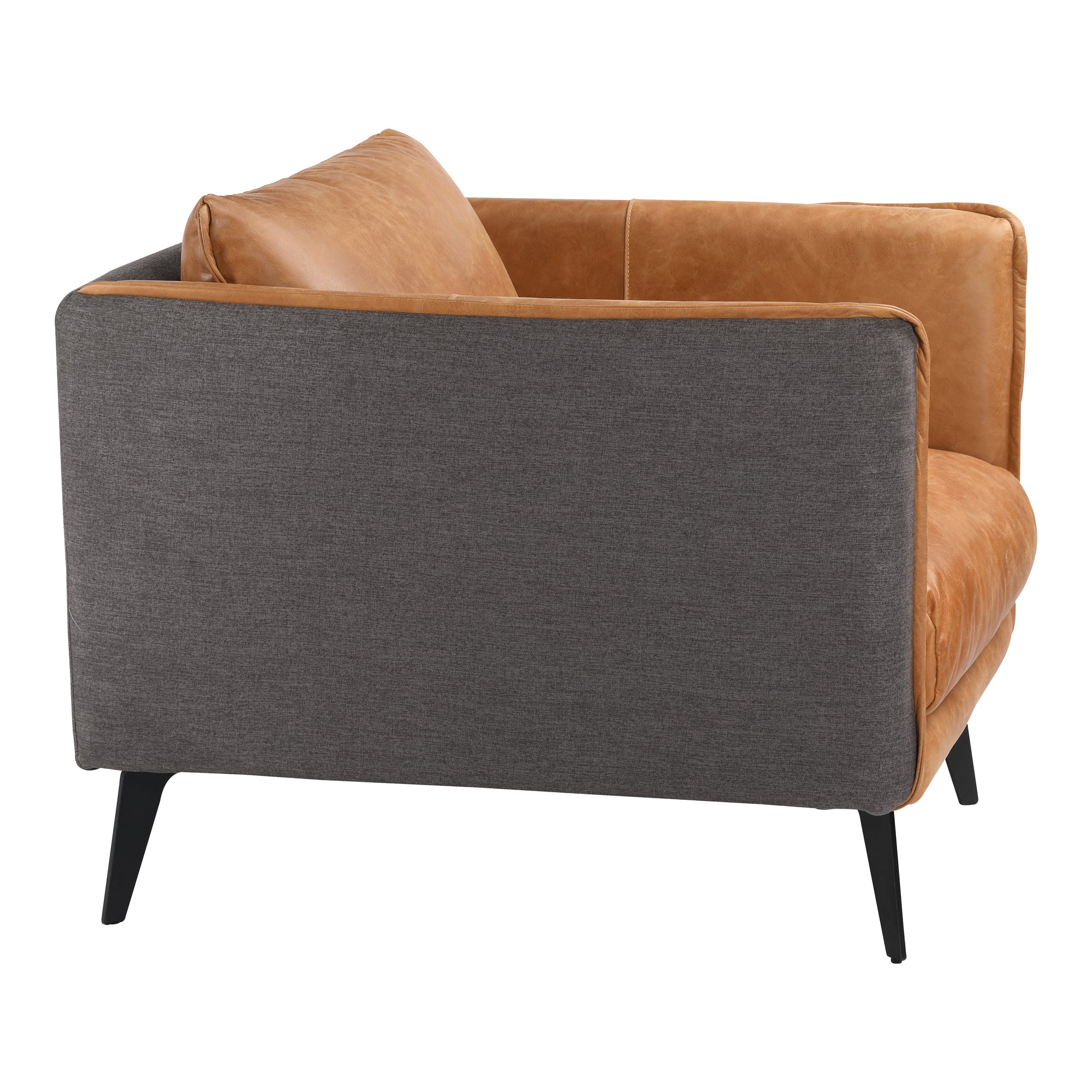 Messina Leather Arm Chair Cigare Tan Leather - Image 4