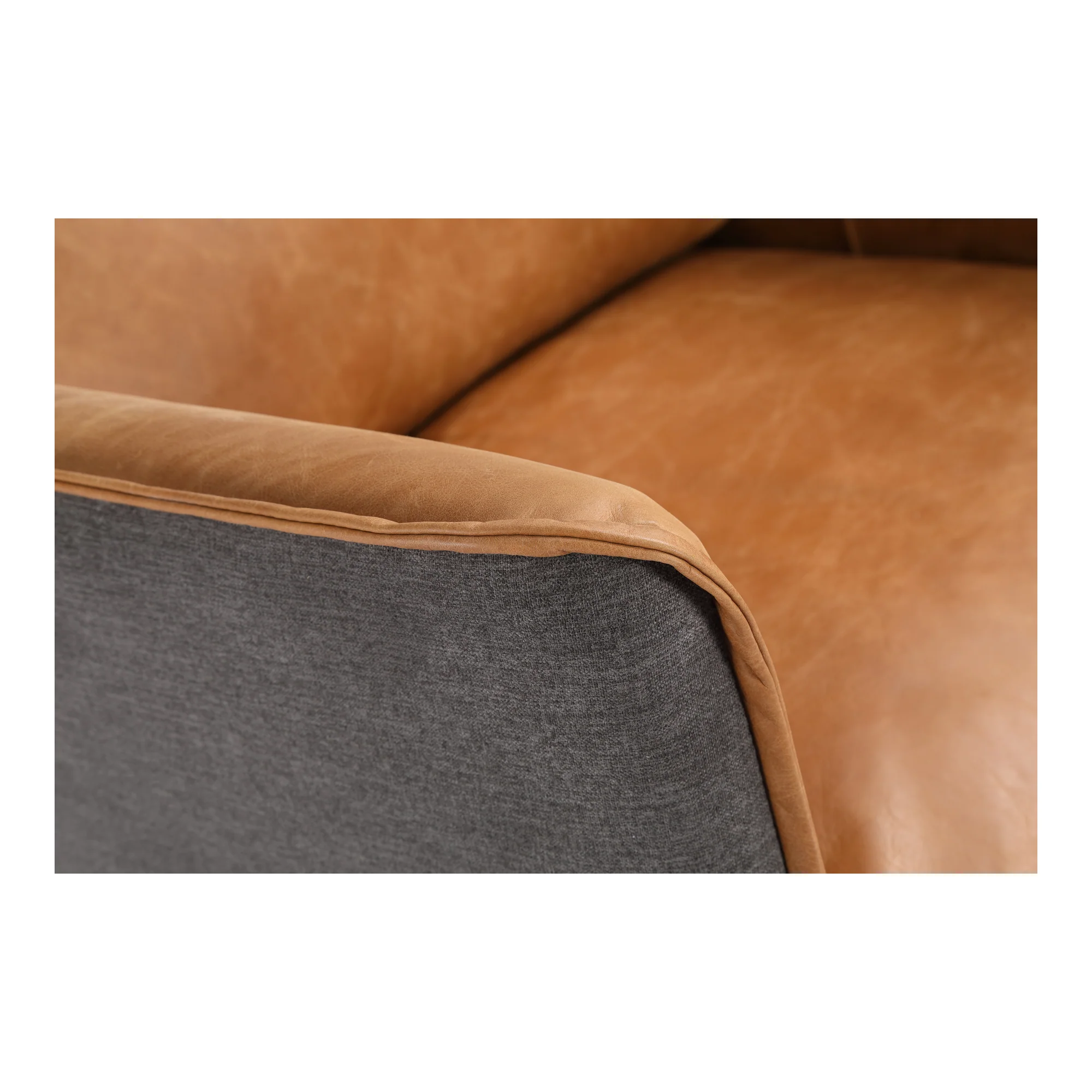 Messina Leather Arm Chair Cigare Tan Leather - Image 6