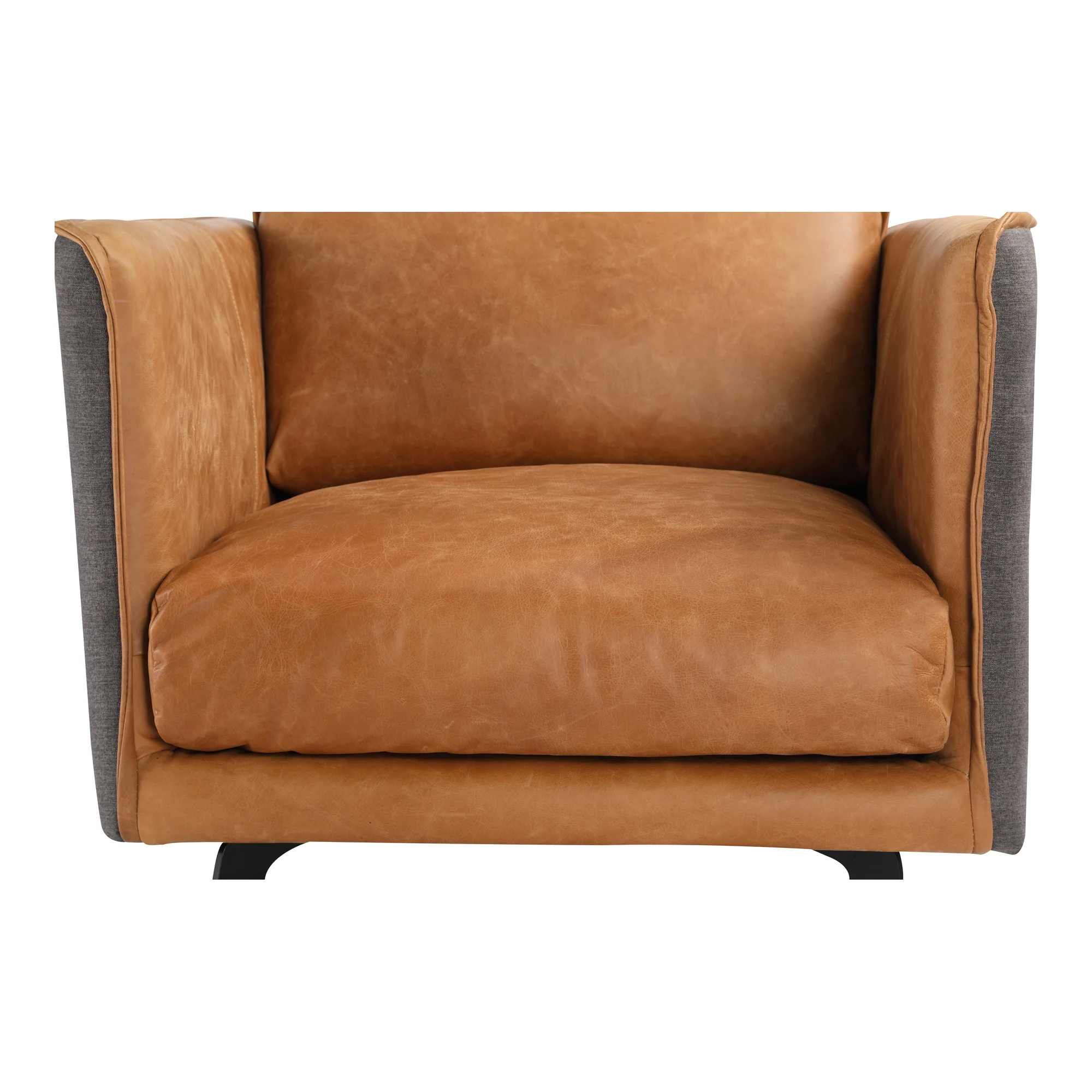 Messina Leather Arm Chair Cigare Tan Leather - Image 7