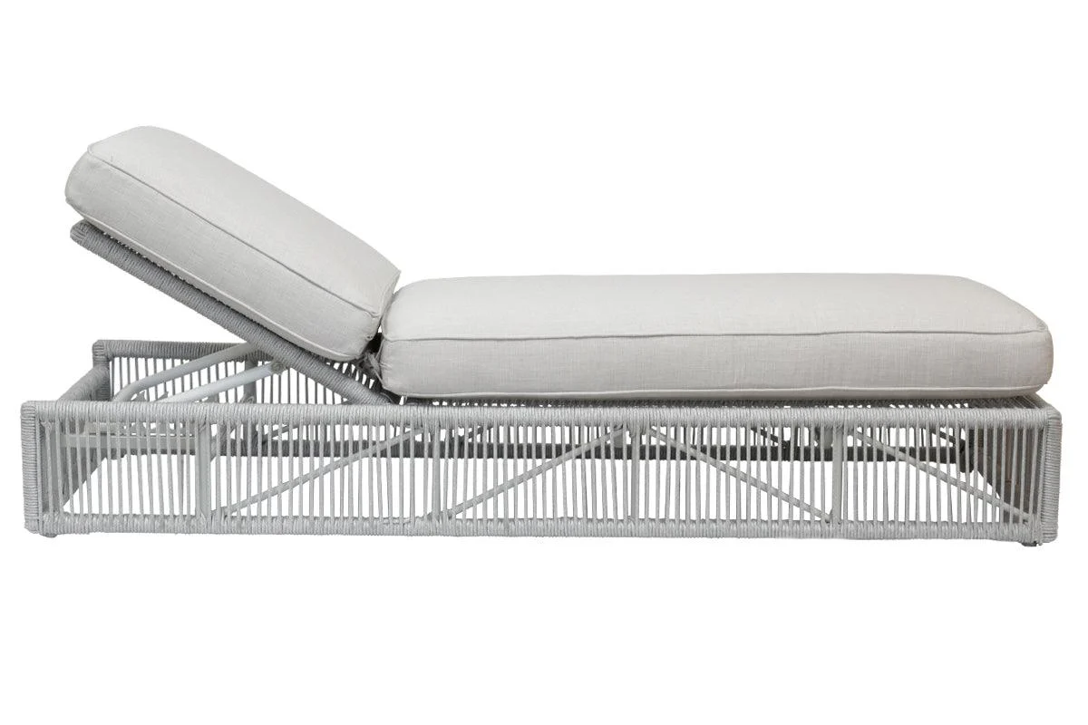 Miami Adjustable Chaise in Echo Ash w/ Self Welt - Image 4