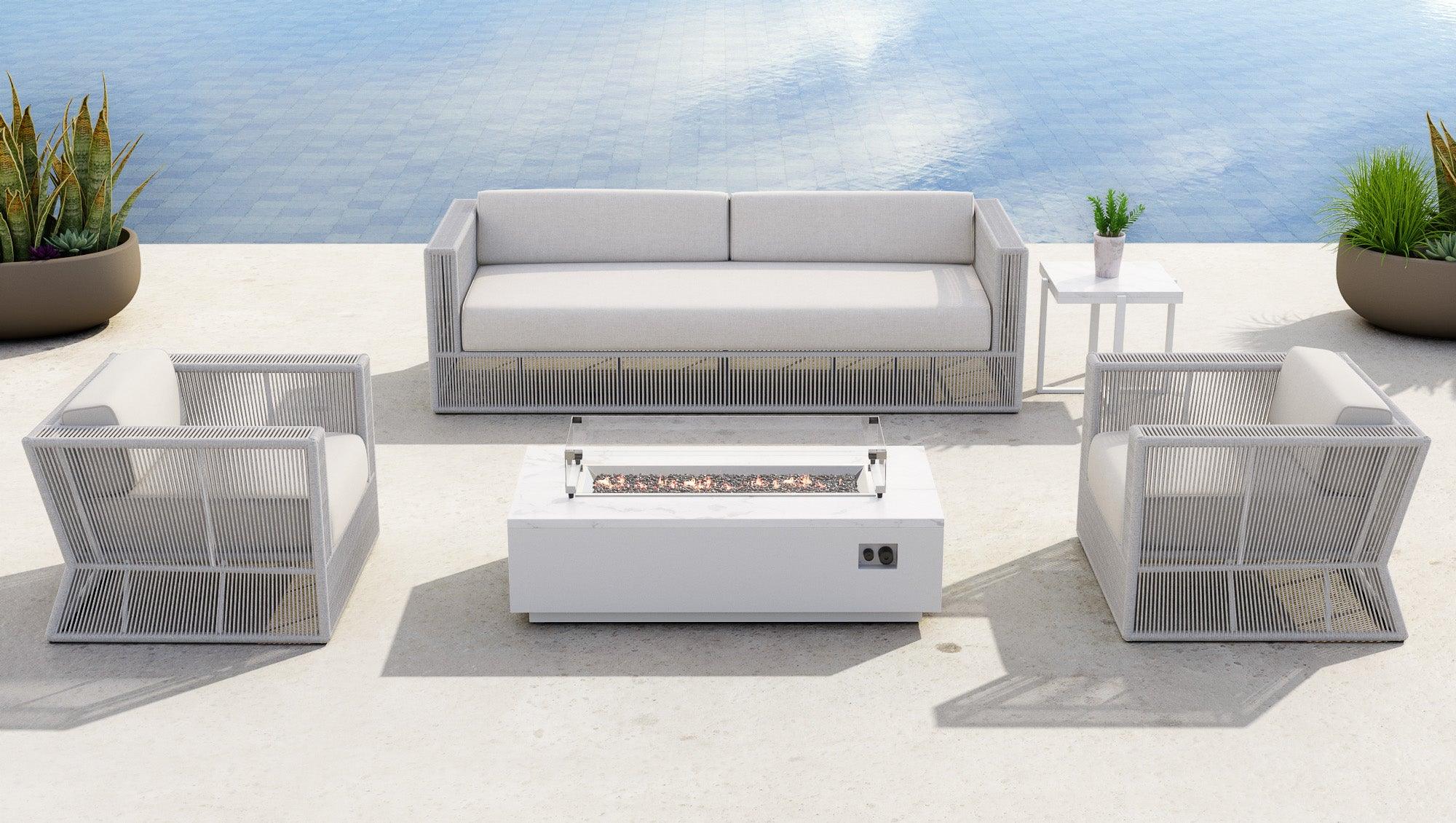 Miami Sofa in Echo Ash w/ Self Welt - Image 4